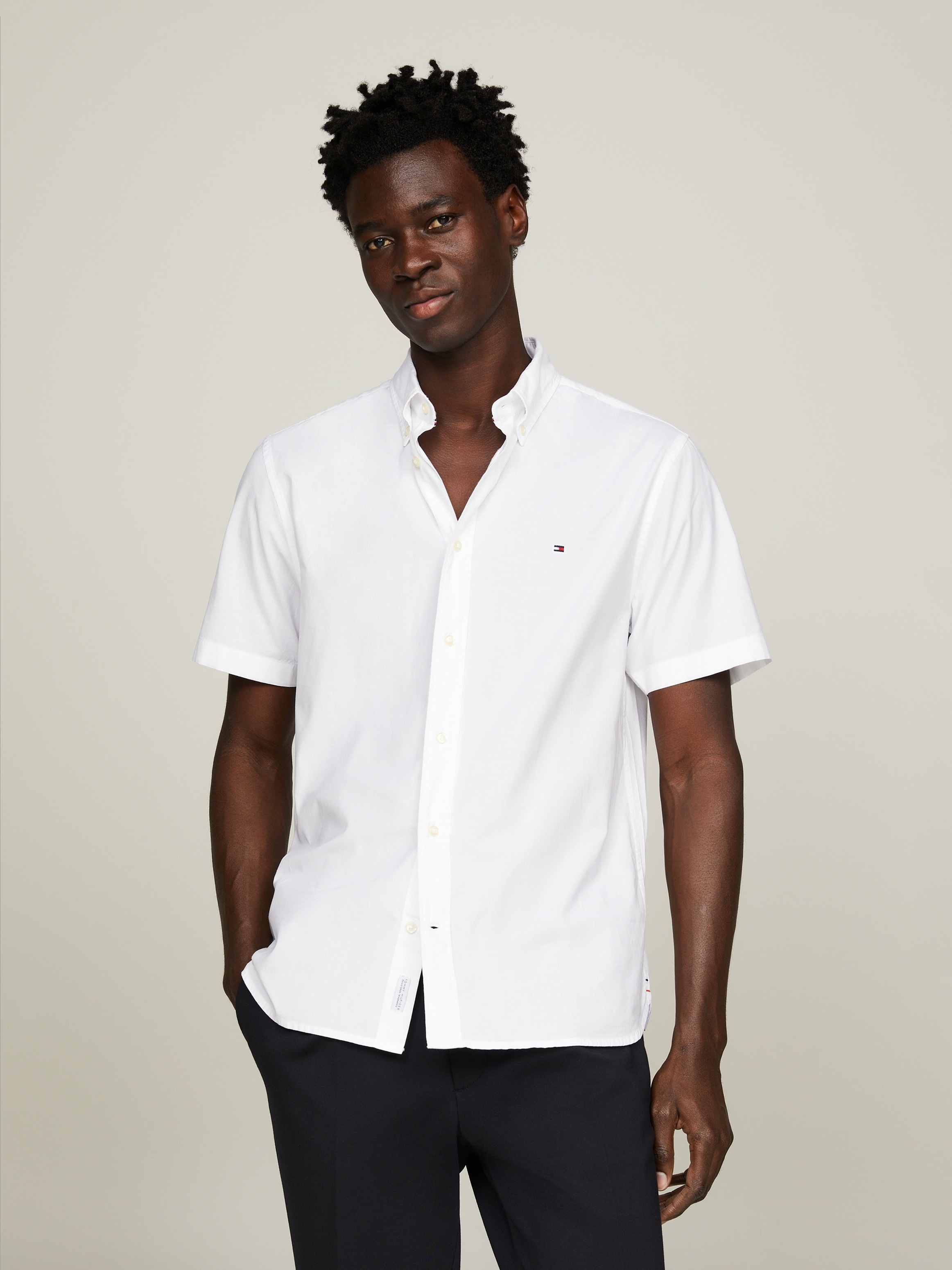 Kurzarmhemd »FLEX POPLIN RF SHIRT S/S«, mit Hemdblusenkragen