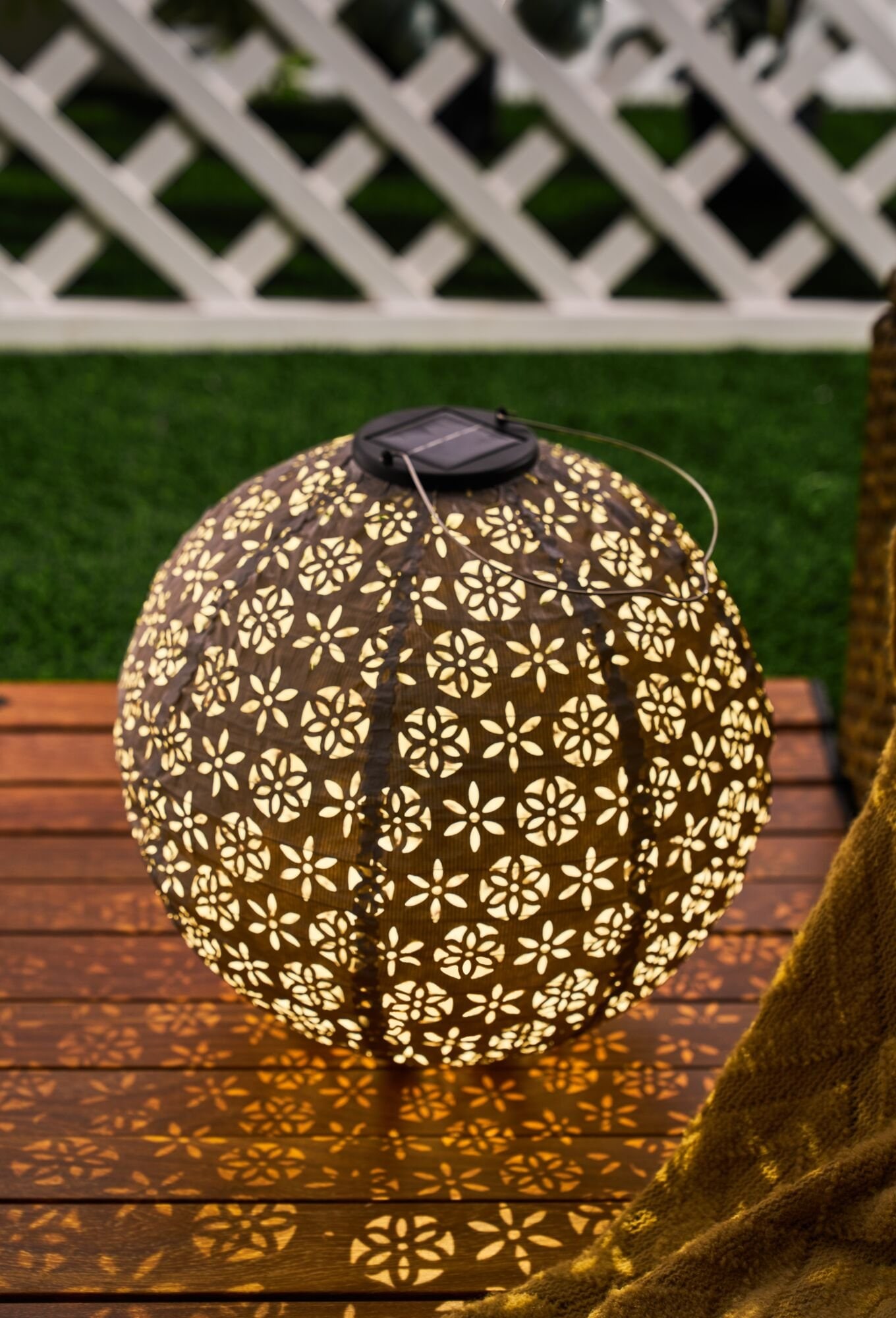 Pauleen LED Solarleuchte »Sunshine Dreamer Lampion Solar taupe Tyvek Vlies«, 1 flammig, Laterne