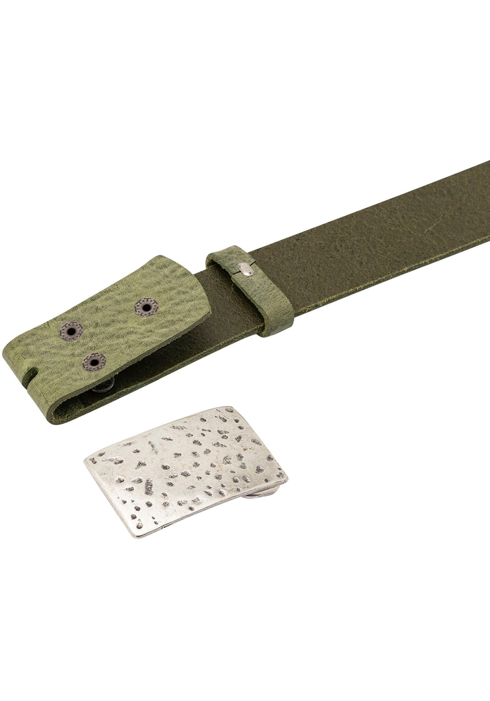 Rettungsring Gürtel Ledergürtel mit austauschbarer Schließe »Wolke Silber«