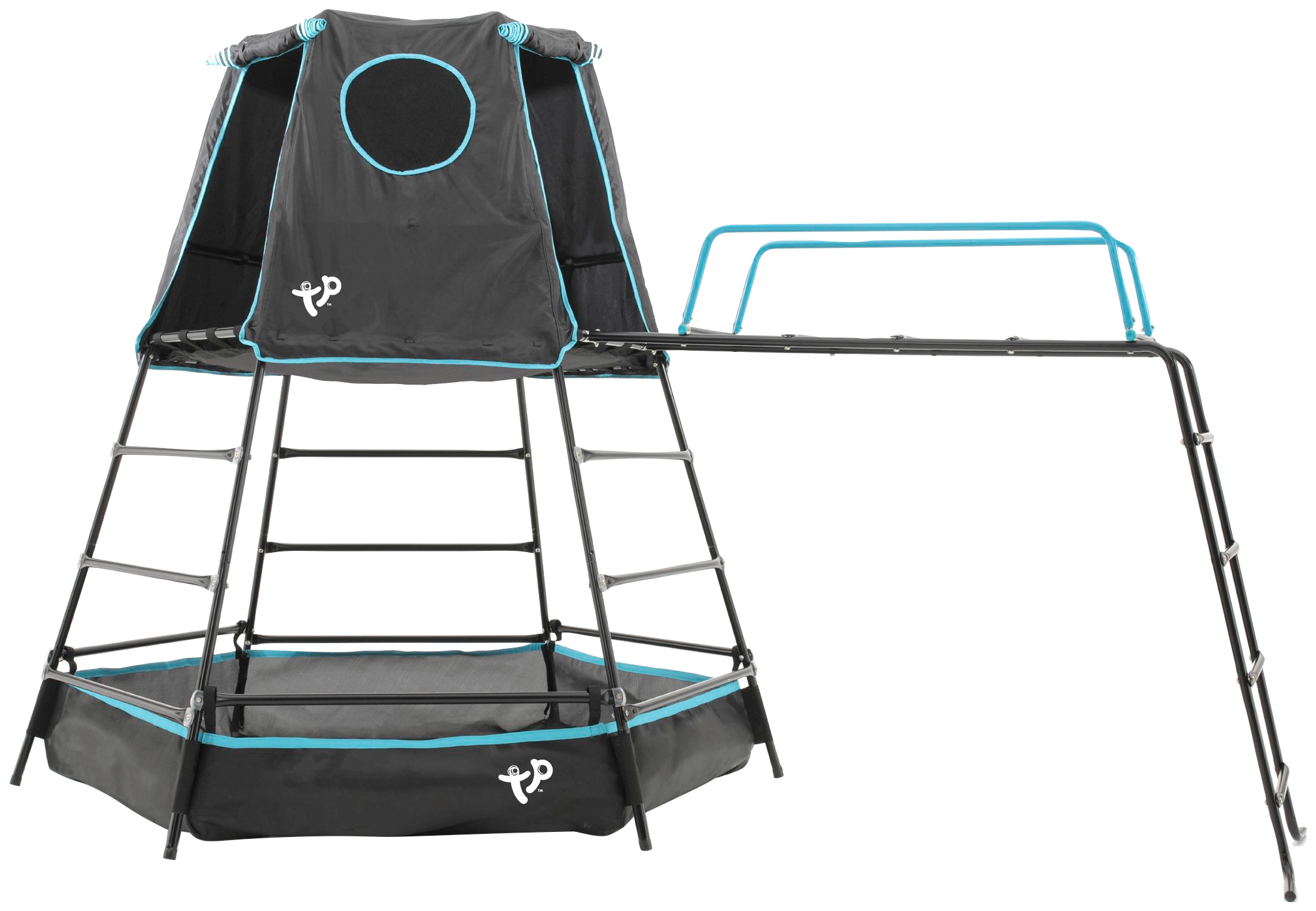 TP Toys Spielturm »Explorer«, Klettergerüst schwarz, 306x208x201 cm