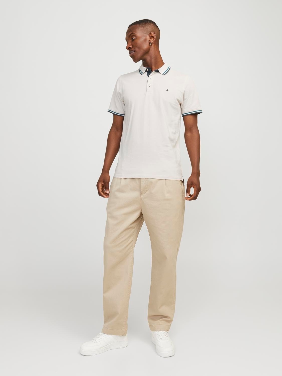 Jack & Jones Poloshirt »JJEPAULOS POLO SS NOOS«, mit Logo Stickerei