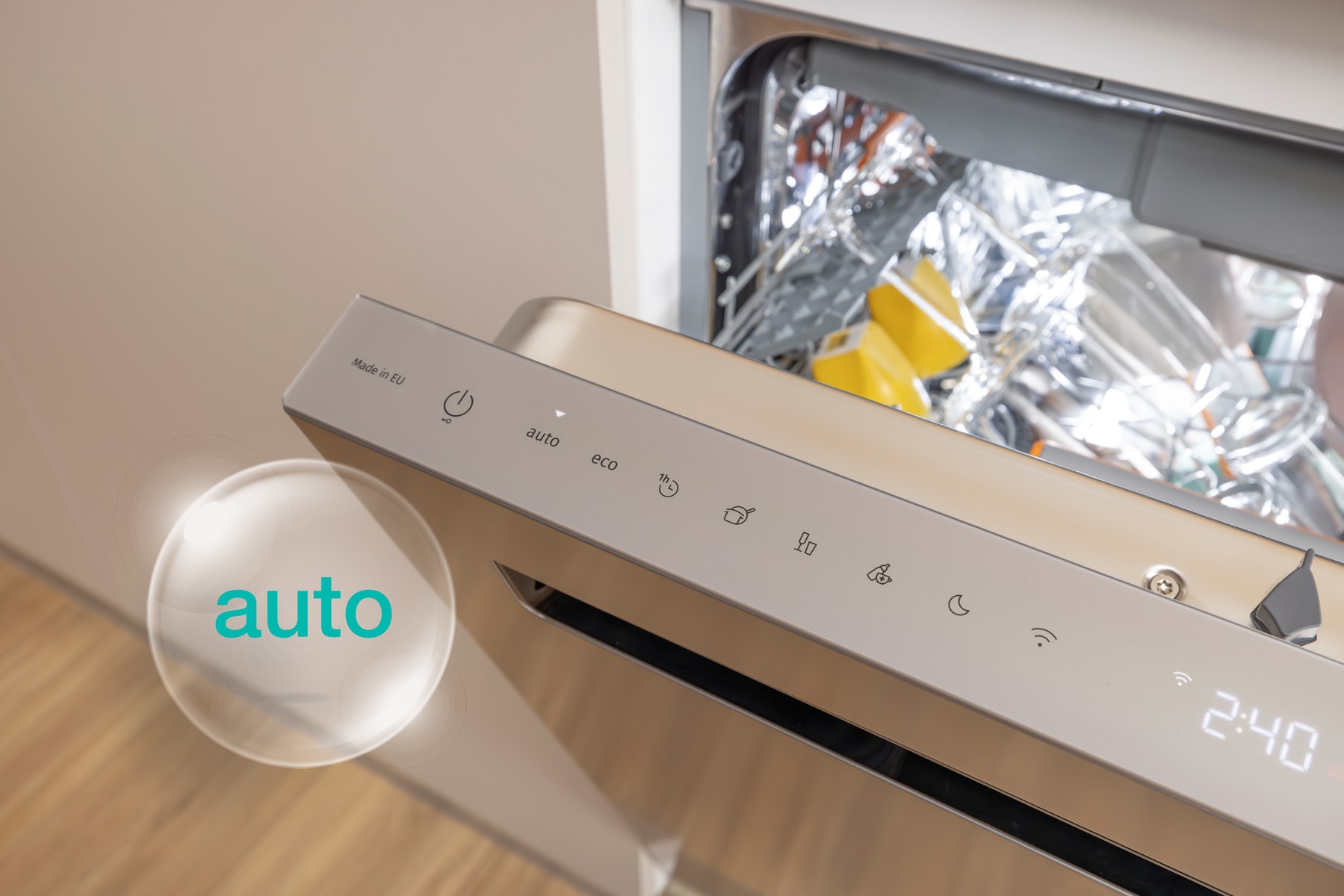 GORENJE Unterbaugeschirrspüler »GU673A65X« 9,5 l 16 Maßgedecke TotalDry - auto. Türöffnung