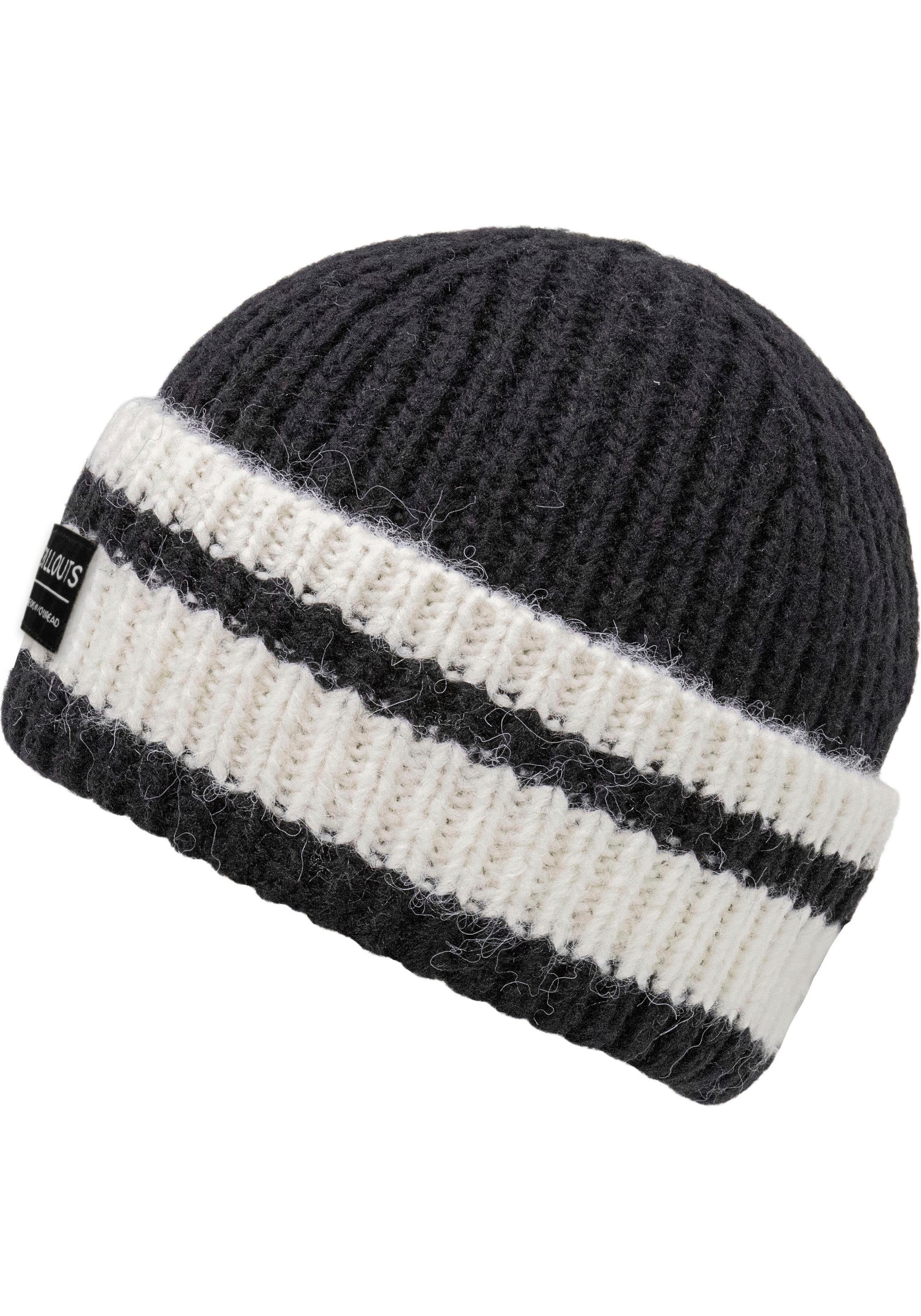 chillouts Strickmütze »Cooper Hat«, mit Kontrast-Streifen