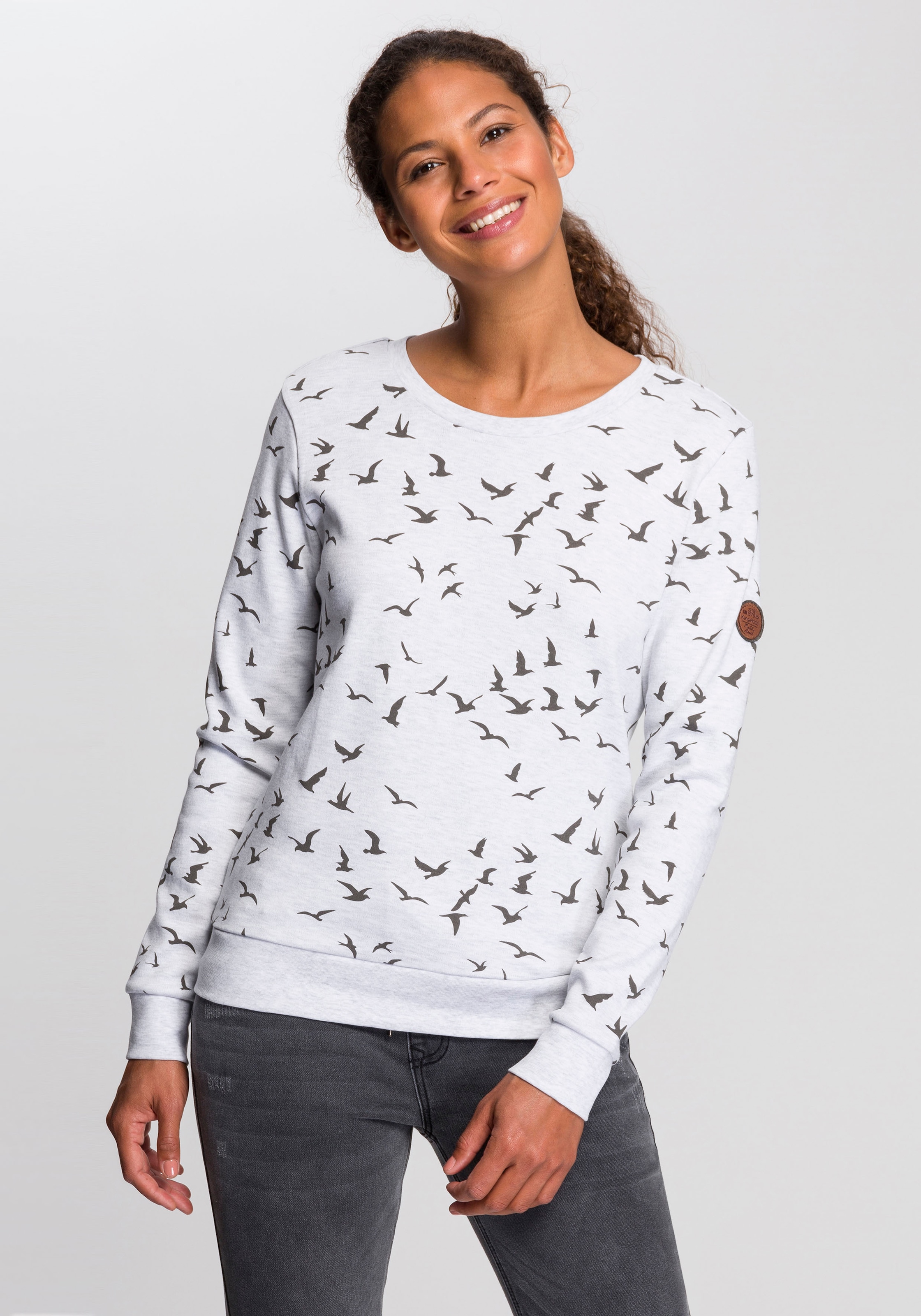 KangaROOS Sweatshirt, mit ♕ bei modischem Minimal-Allover-Print