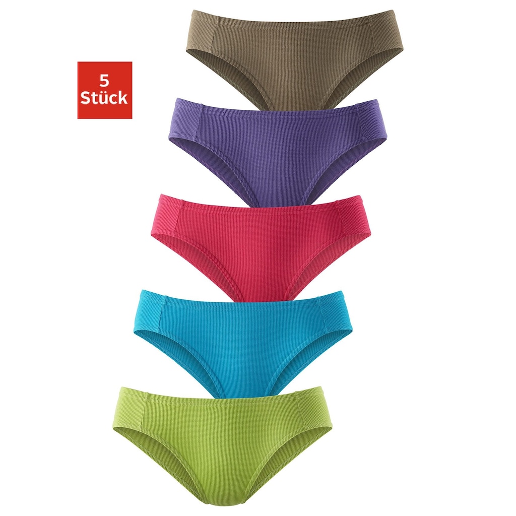 petite fleur Bikinislip, (Packung, 5 St.)