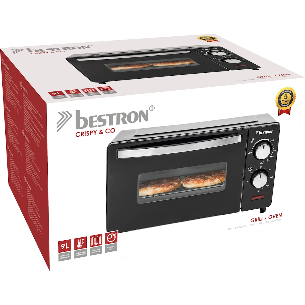 bestron Minibackofen »AOV9 kompaktes Gerät«