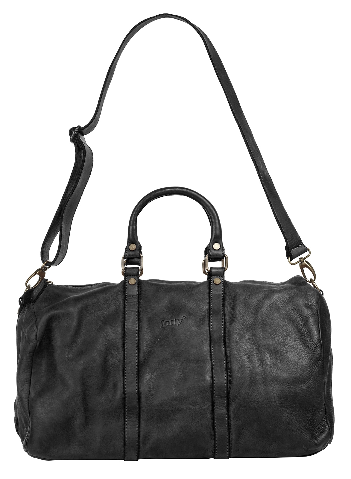 forty° Reisetasche, echt Leder, Made in Italy