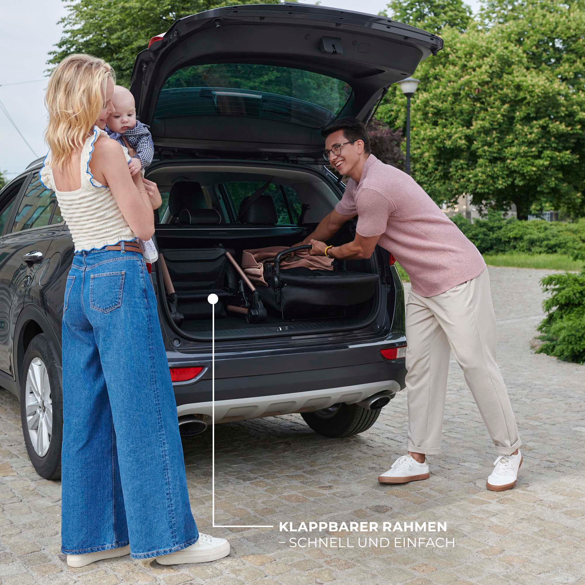 Kinderkraft Kombi-Kinderwagen »MOOV 2 Air 3IN1« 27 kg mit Luftreifen