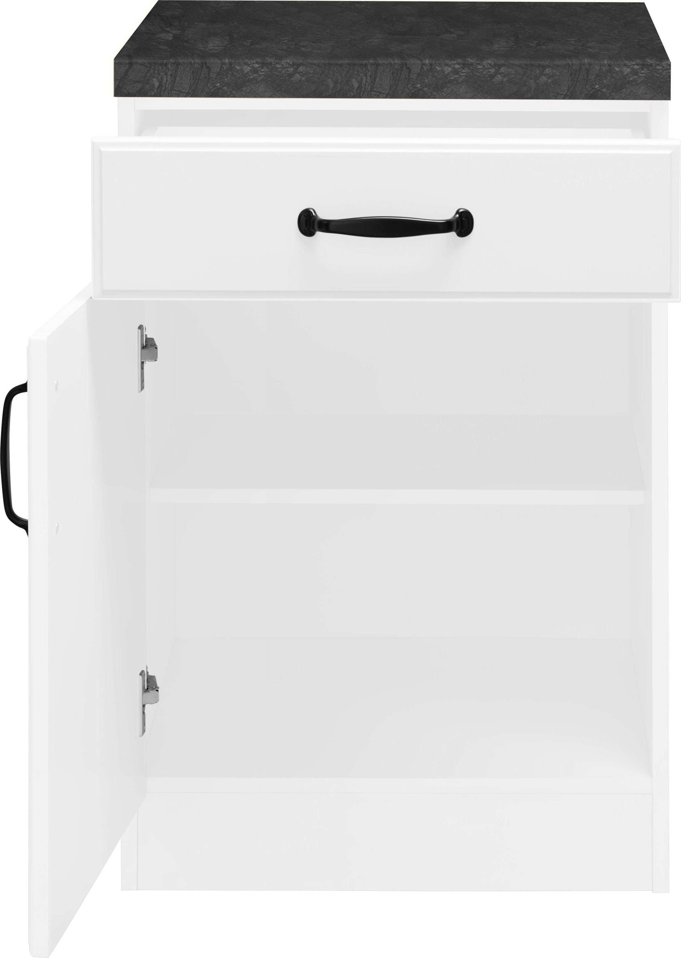 wiho Küchen Unterschrank »Erla«, 60 cm breit mit Kassettenfront