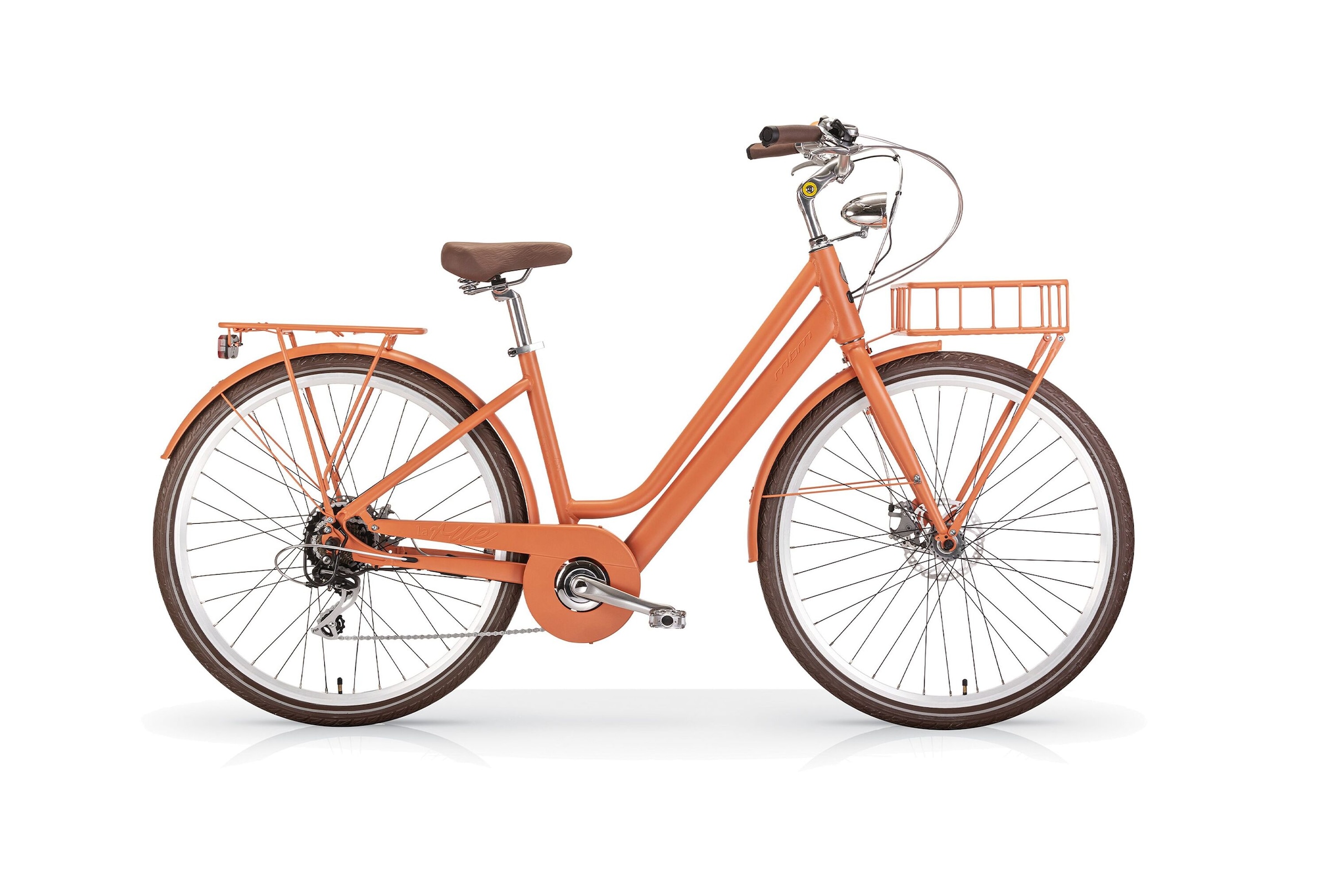 MBM E-Bike »Elektro-Citybike LA RUE 2.0, peach orange«