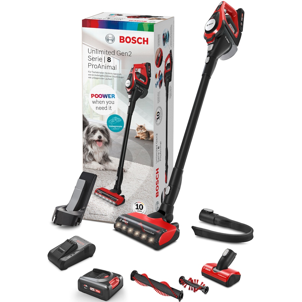 BOSCH Akku-Stielstaubsauger »BCS8224PET Unlimited Serie 8 Gen2«