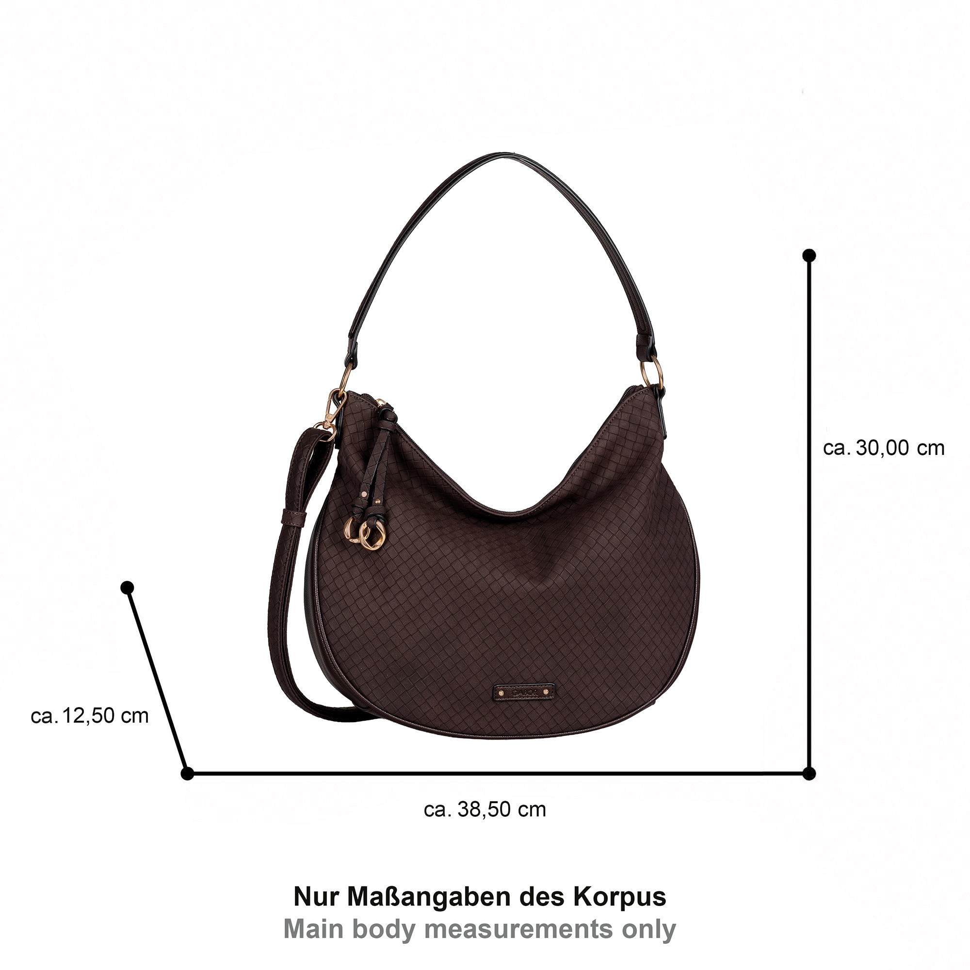 Gabor Hobo »Binta« Damen Handtasche mit modischem Anhänger