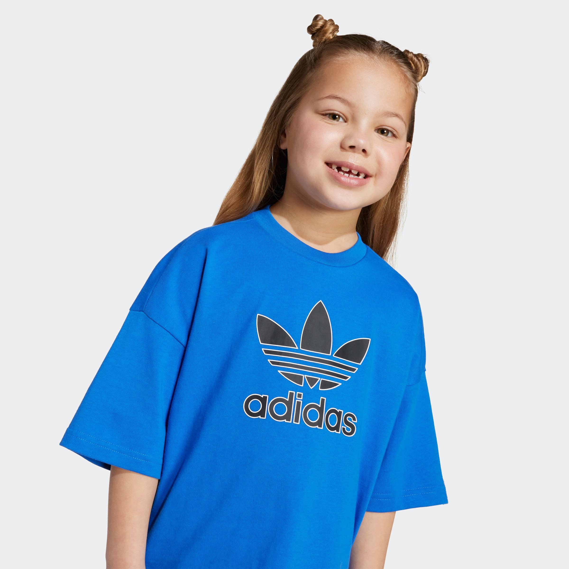 adidas Originals T-Shirt »TREFOIL TEE« lockere Passform, für Kinder, aus Baumwolle, mit Single Jersey