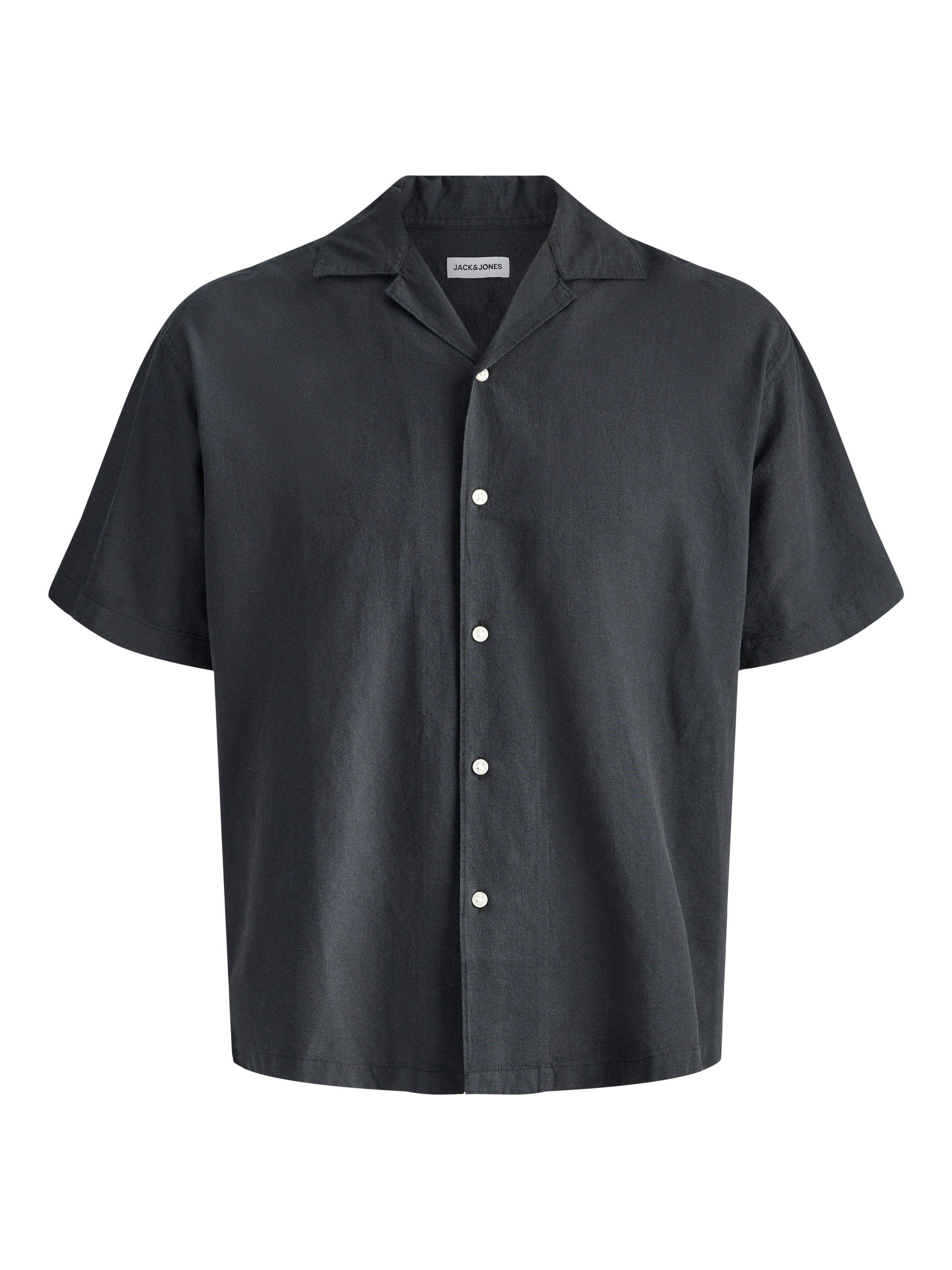 Jack & Jones Kurzarmhemd »JJEBREEZE LINEN BLEND RESORT SHIRT SS SN« mit Knopfleiste