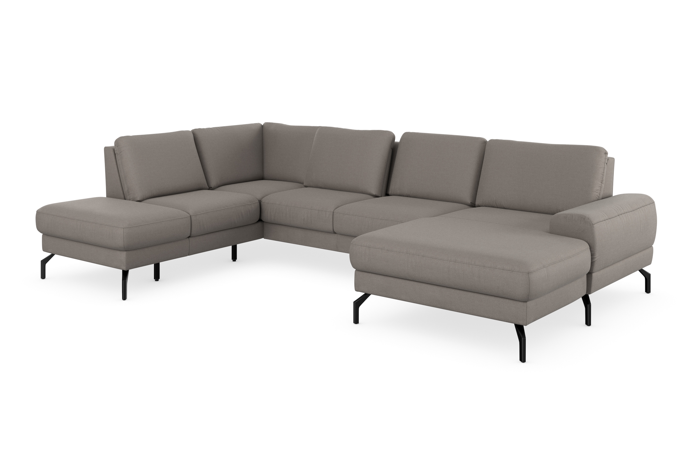 sit&more Wohnlandschaft »Cinturo U-Form« inklusive Sitztiefenverstellung und Federkern, Sitzhöhe 48 cm