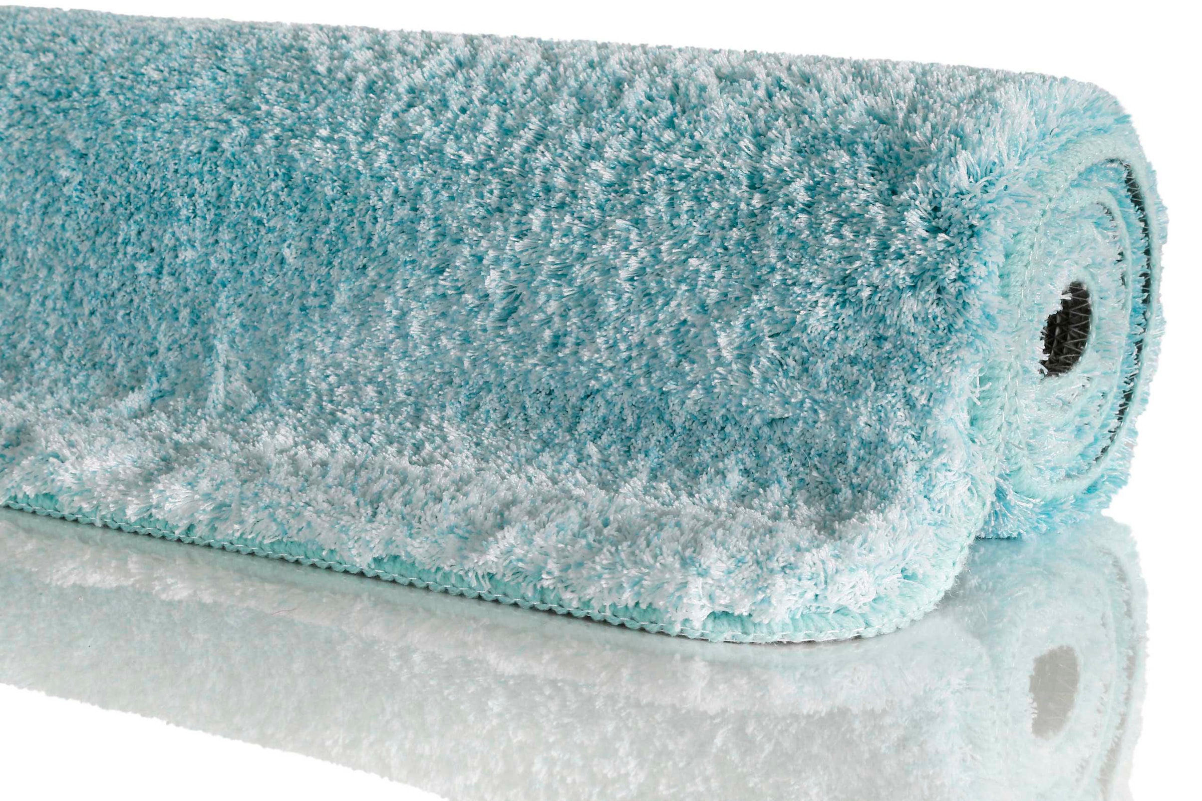 Wecon home Basics Badematte »Luuk WB-2705«, Höhe 25 mm, rutschhemmend beschichtet, fußbodenheizungsgeeignet-schnell trocknend, trendiger Farbverlauf, waschbar, weicher Badezimmerteppich