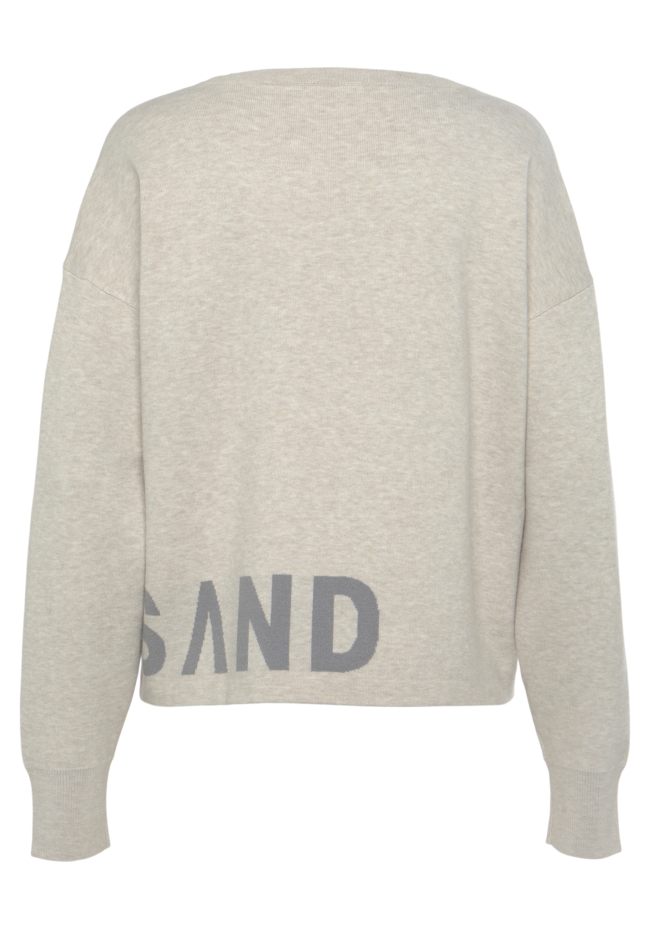 Elbsand Strickpullover, aus hochwertigem Strick mit eingestricktem Logo, Loungewear