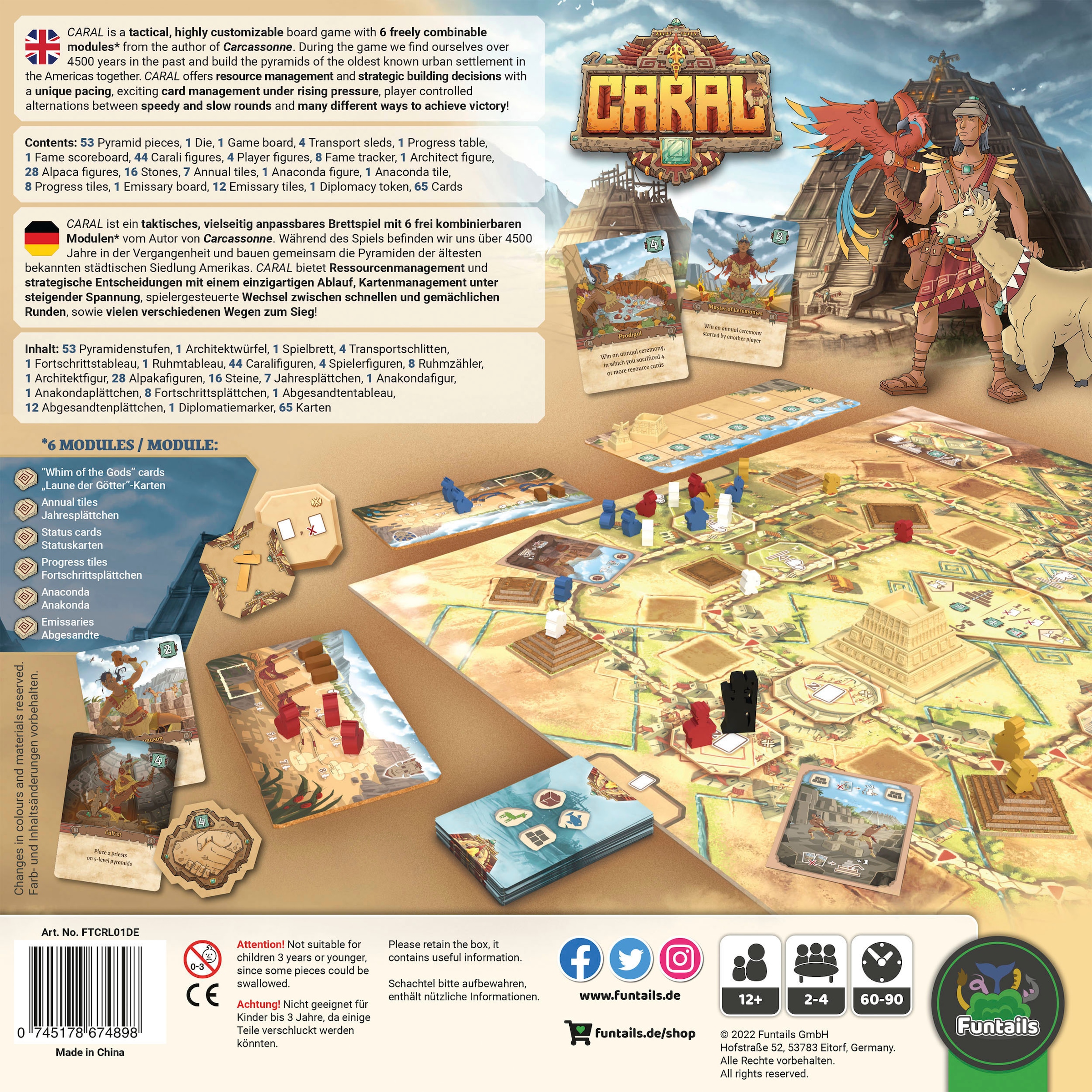 Funtails Spiel »CARAL Basisspiel DE/EN«