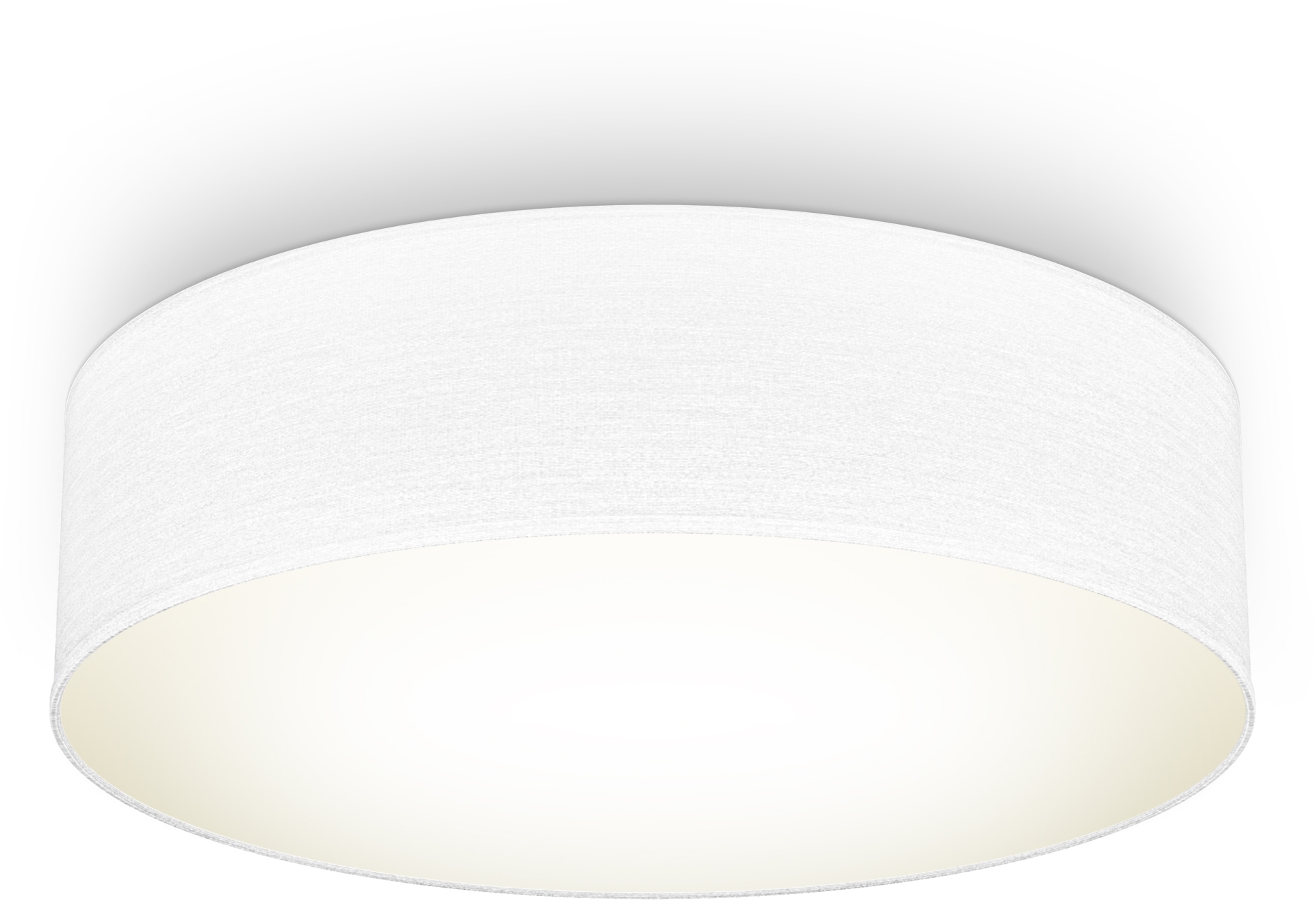 B.K.Licht LED Deckenleuchte, 2 flammig, Leuchtmittel E27 | ohne Leuchtmittel, Deckenlampe, Textil Lampenschirm, Wohnzimmerlampe, Schlafzimmer, E27