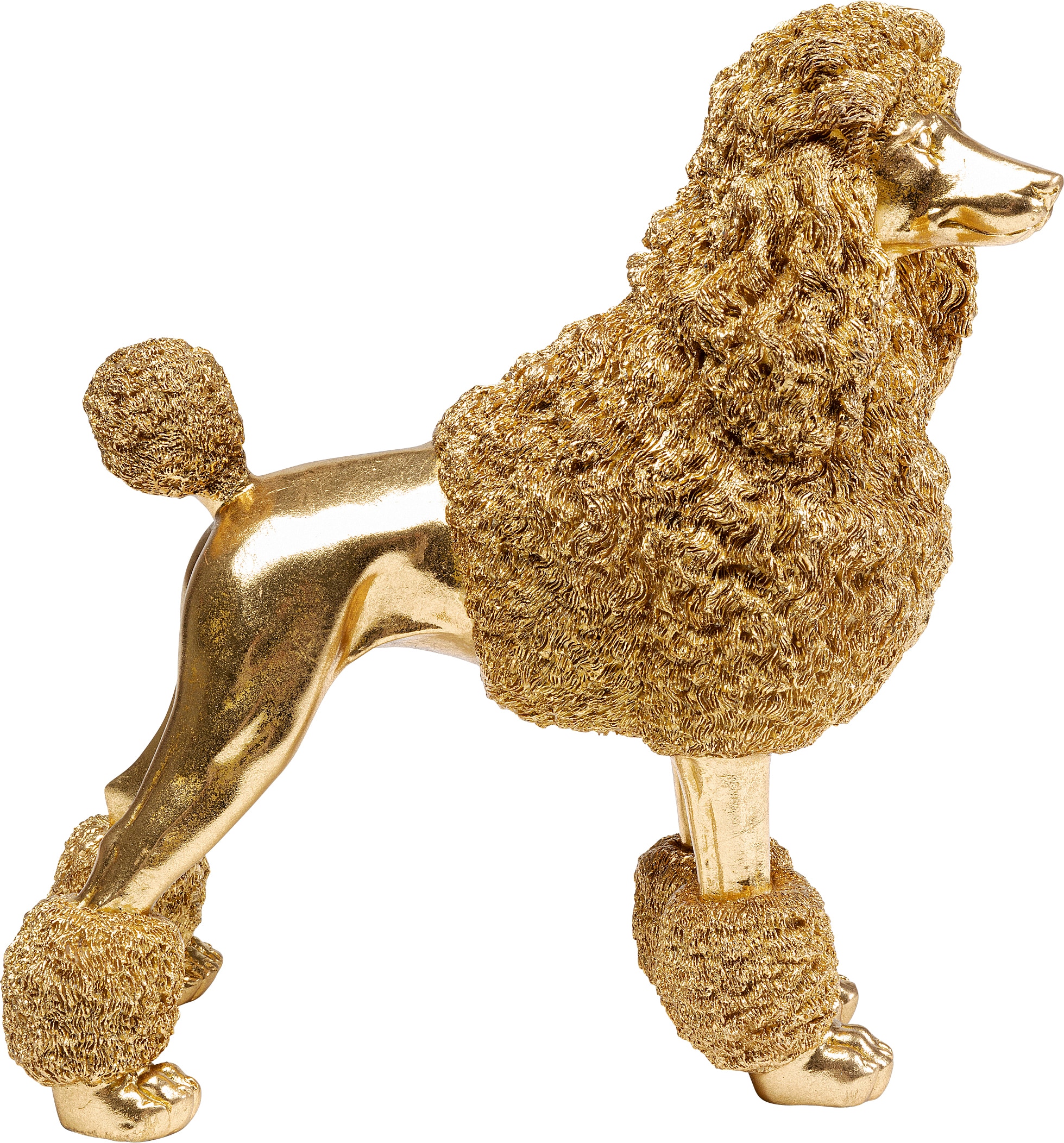 Kare Design Dekofigur »Mrs Poodle Gold 34cm«