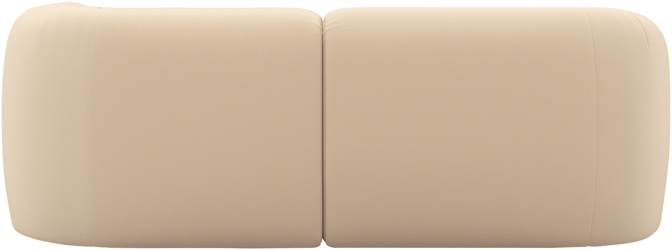 INOSIGN Ecksofa »Nergal, kompakte Stellmaße, Breite 216cm, organisches Design, L-Form«, Modernes Design, schlichte Optik, stilvoller Blickfang im Wohnzimmer