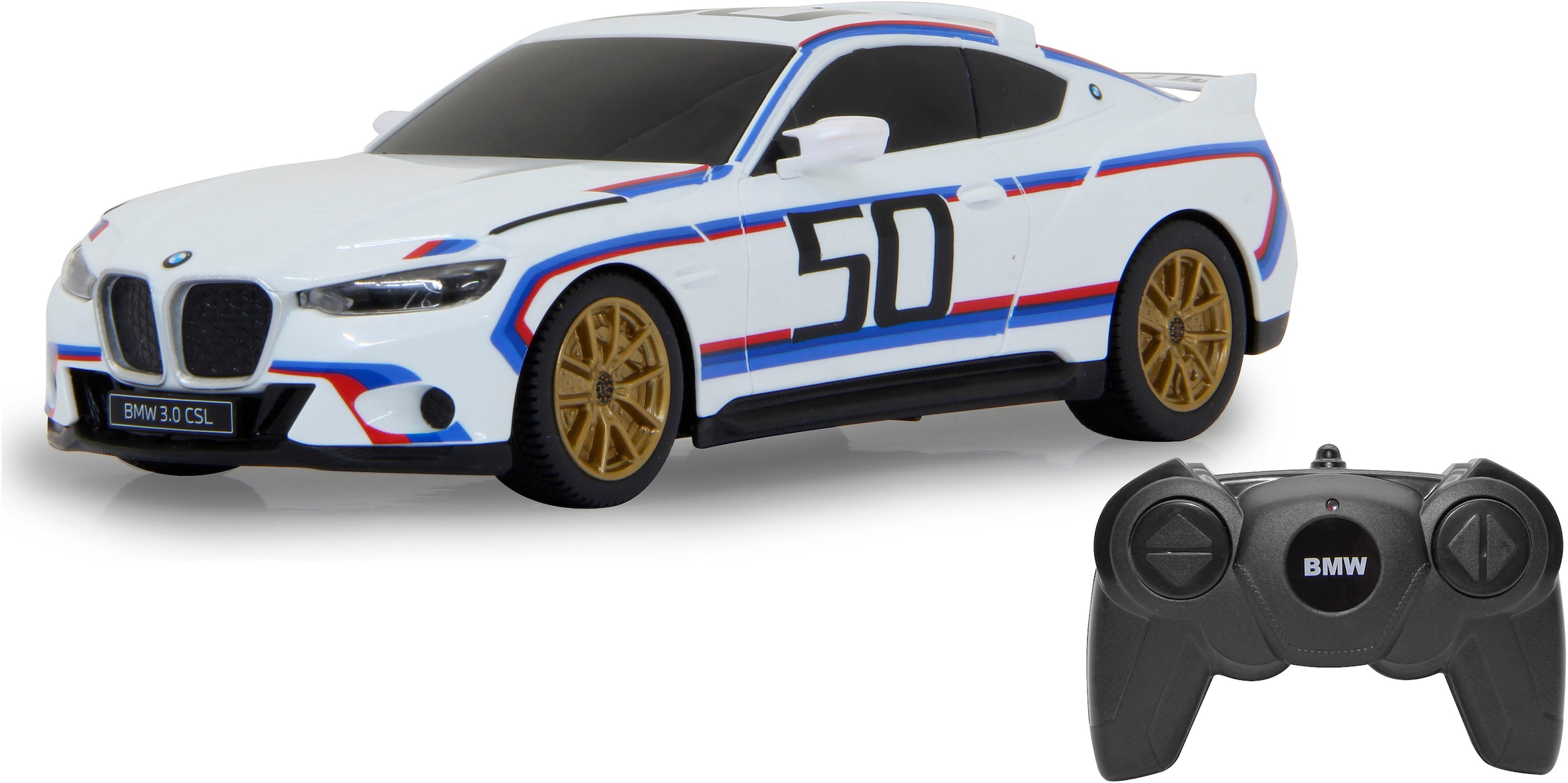Jamara RC-Auto »BMW 3.0 CSL 1:24 weiß 2,4GHz«