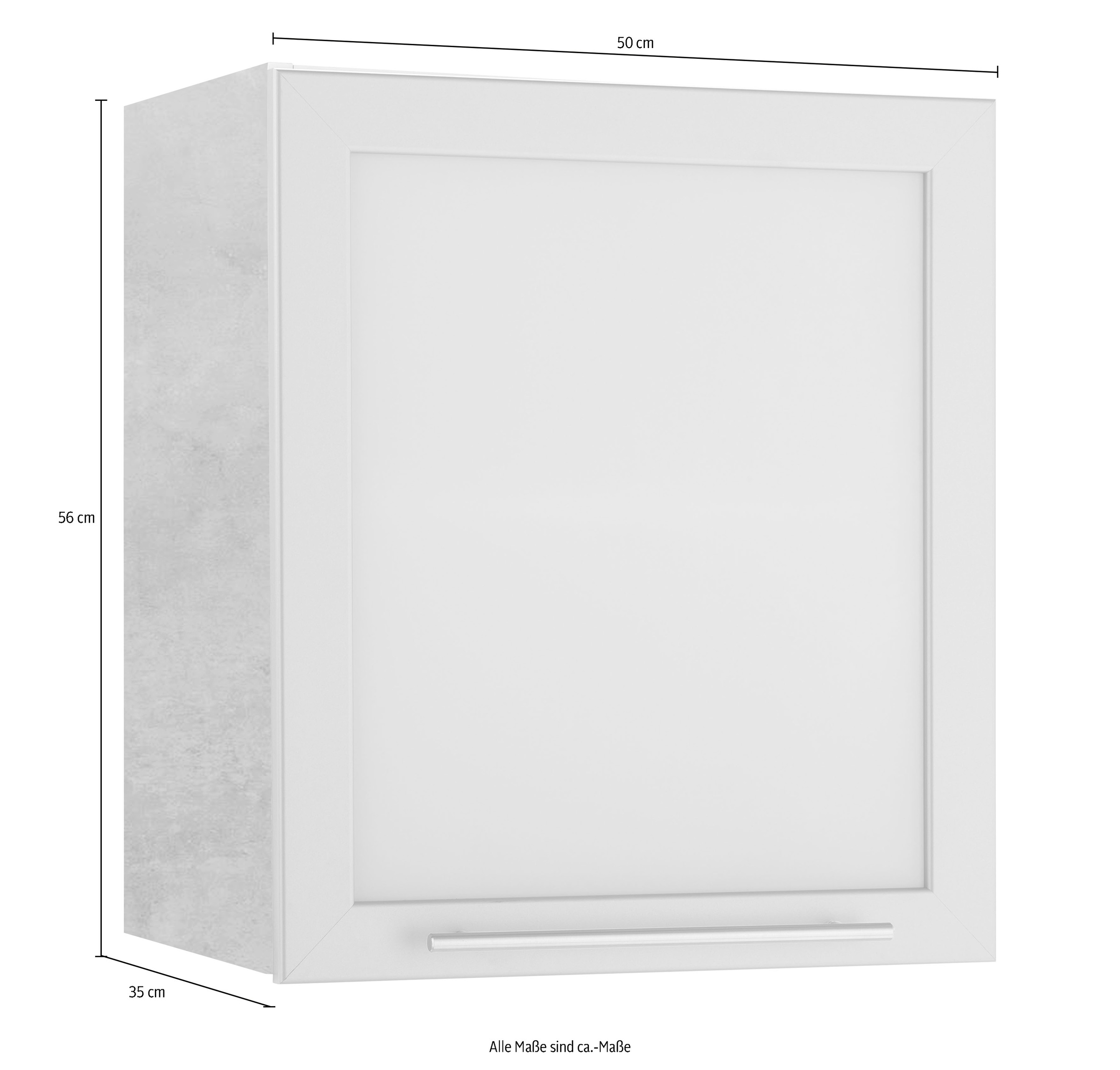 wiho Küchen Glashängeschrank »Flexi2«, Breite 50 cm