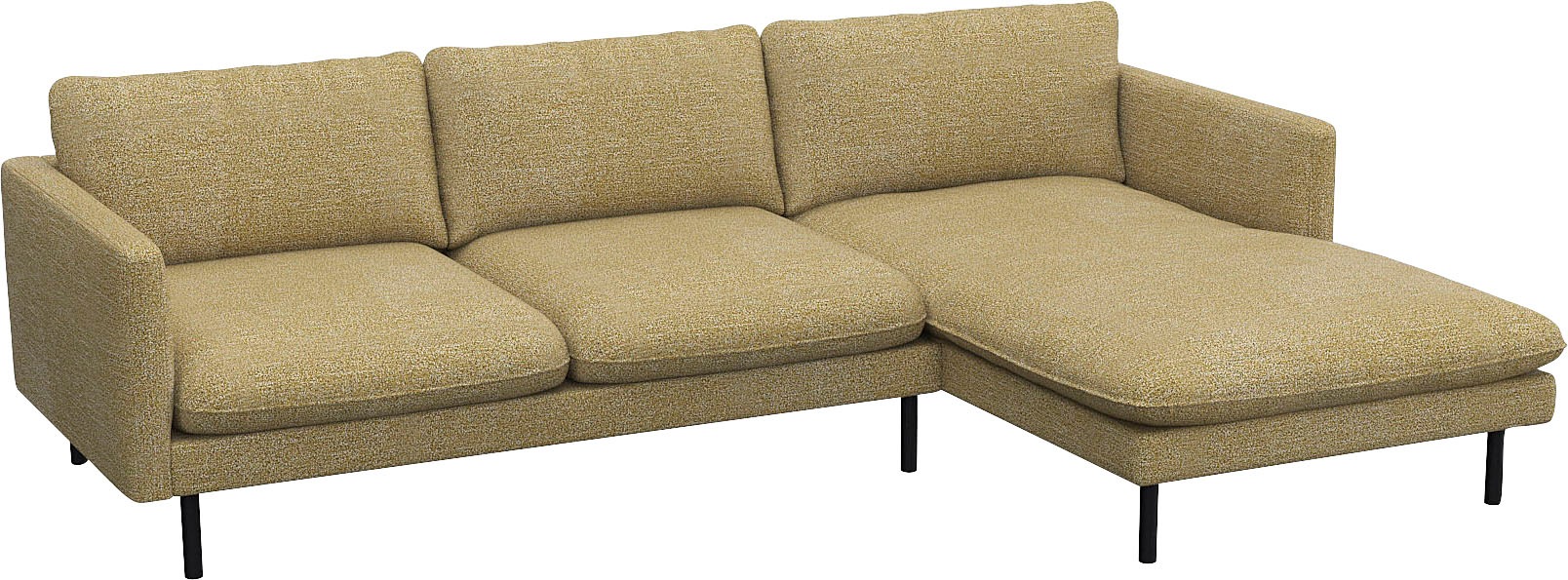 FLEXLUX Ecksofa »Bolzano, elegant und bequem, L-Form«, Sitzaufbau mit Kaltschaum & Stahl-Wellen, loose Sitz -& Rückenkissen