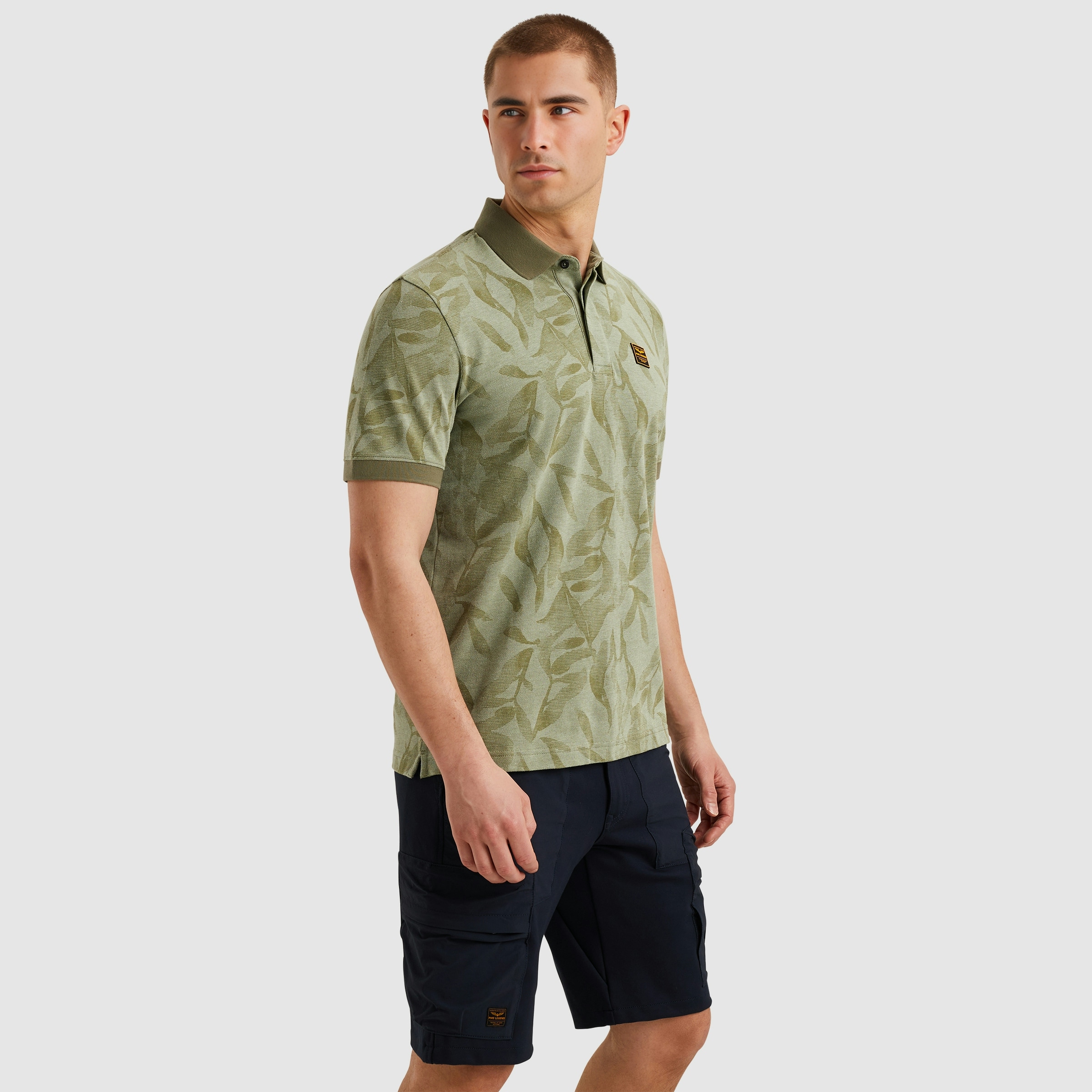 PME LEGEND Poloshirt »Short sleeve polo two tone pique printed«, mit All-Over Print