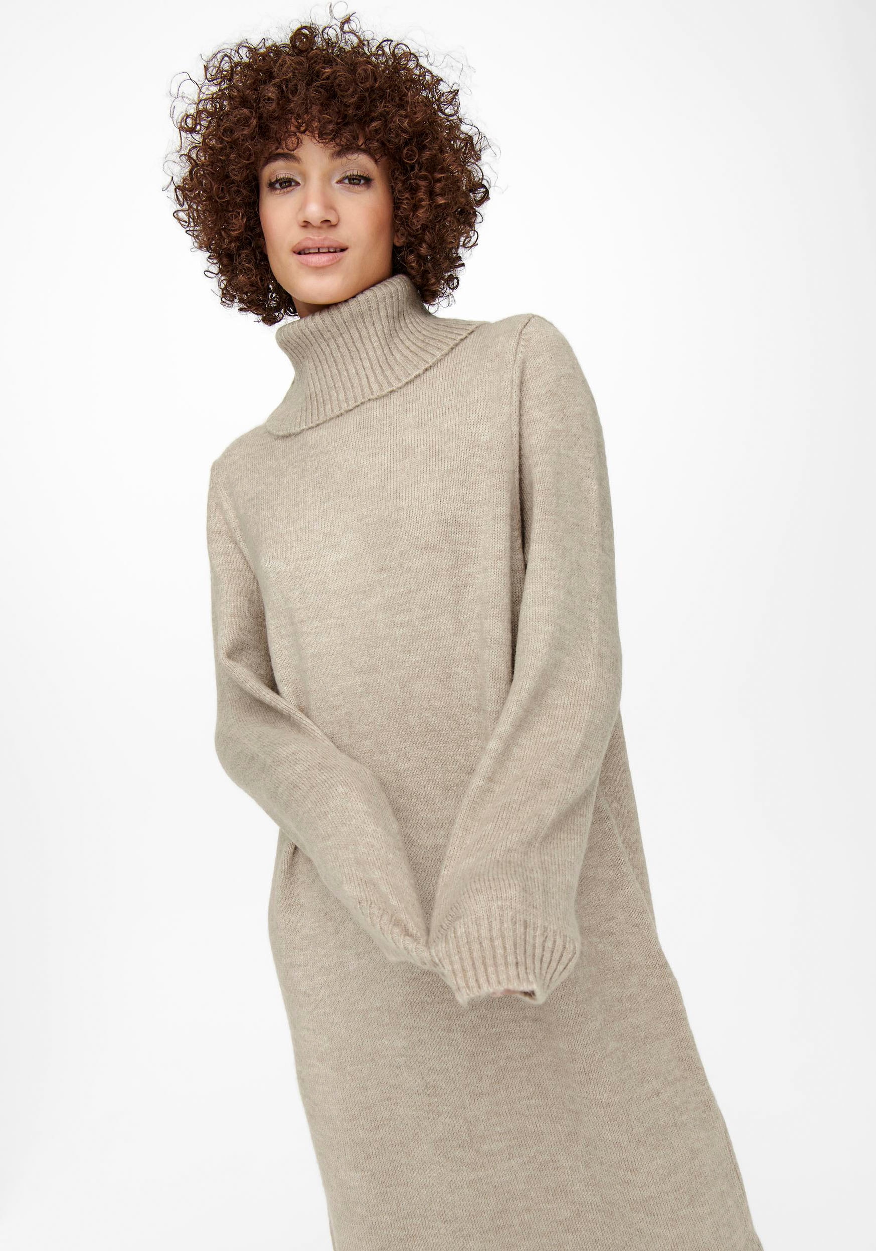 ONLY Strickkleid »ONLBRANDIE L/S ROLL NECK DRESS«