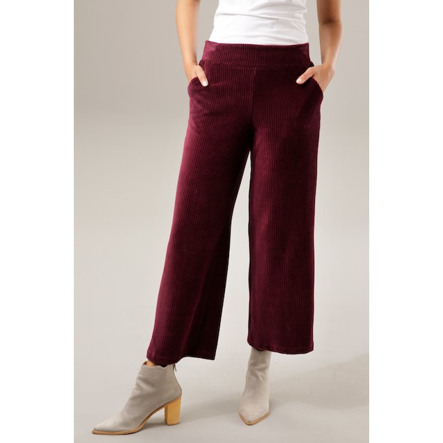 Aniston Culotte-Form in bei Cordhose, CASUAL ♕ trendiger