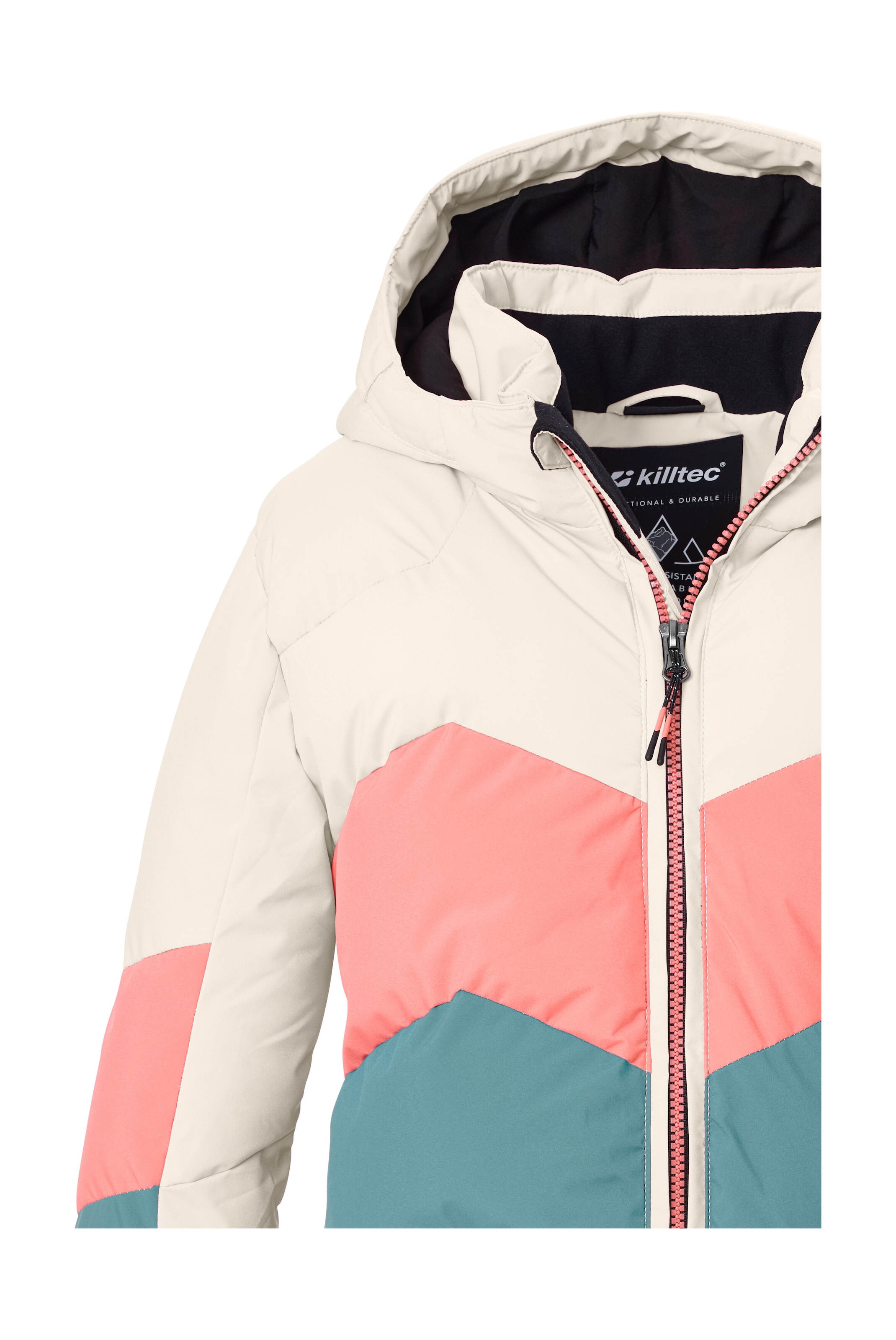 Killtec Skijacke »KSW 195 GRLS SKI JCKT« Winddichte, wasserabweisende Kinder-Ski-Steppjacke mit Schneefang