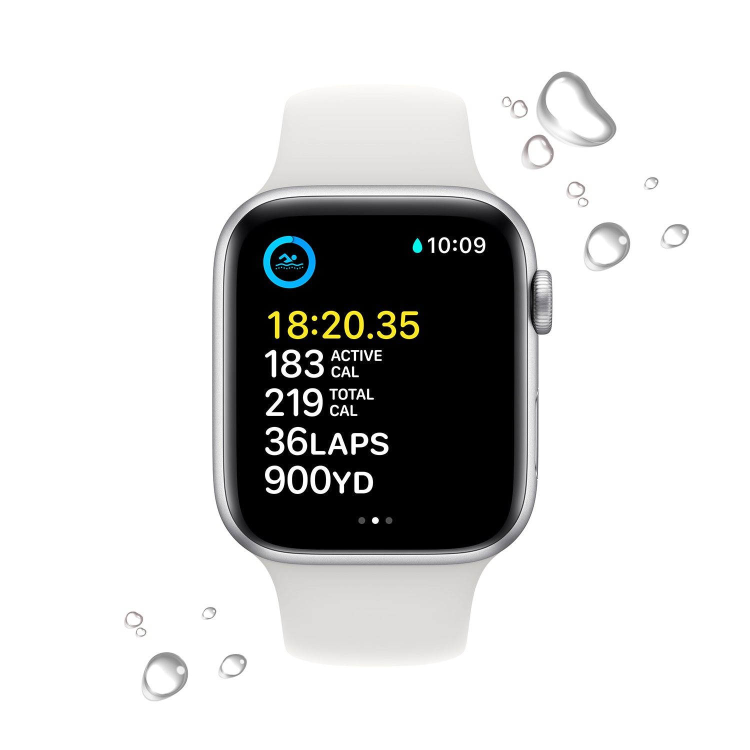 Apple Watch SE GPS + | UNIVERSAL Garantie 3 Mitternacht 44 Jahre Cellular, Sportarmband ➥ XXL Aluminiumgehäuse Mitternacht, mm