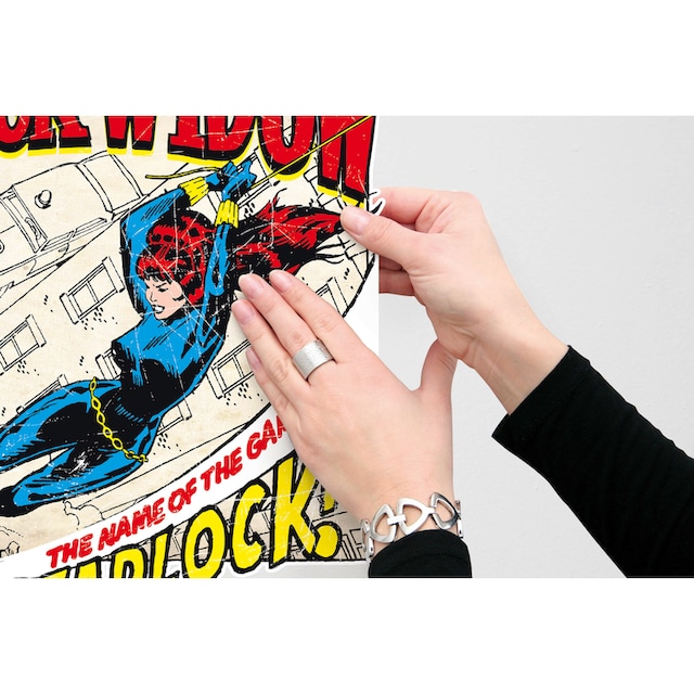 Komar Wandtattoo »Black Widow Comic Classic«, (1 St.), 50x70 cm (Breite x  Höhe), selbstklebendes Wandtattoo online kaufen | mit 3 Jahren XXL Garantie