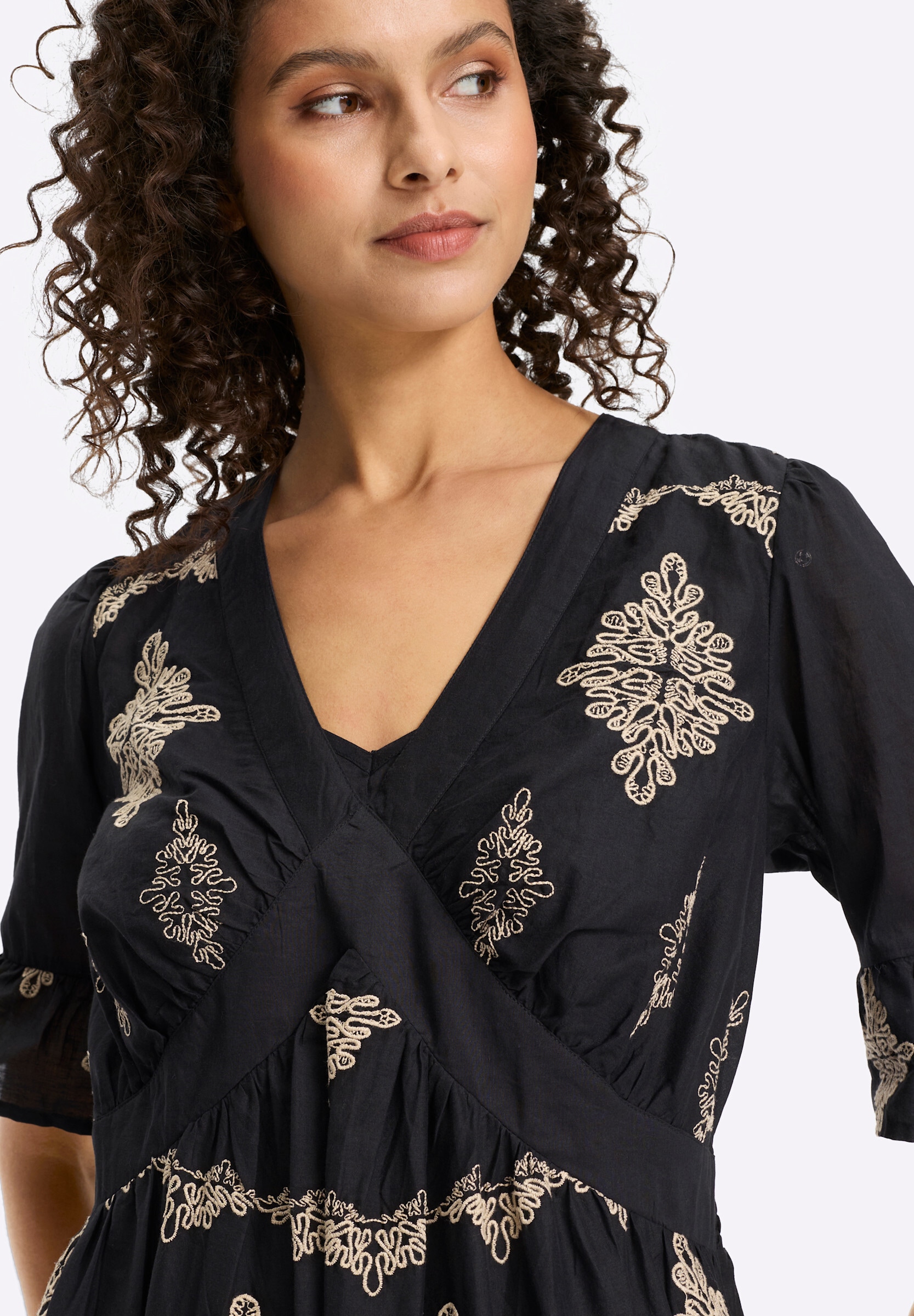 heine Sommerkleid »Kleid Baumwollkleid mit floralem Druck« Ohne Taschen