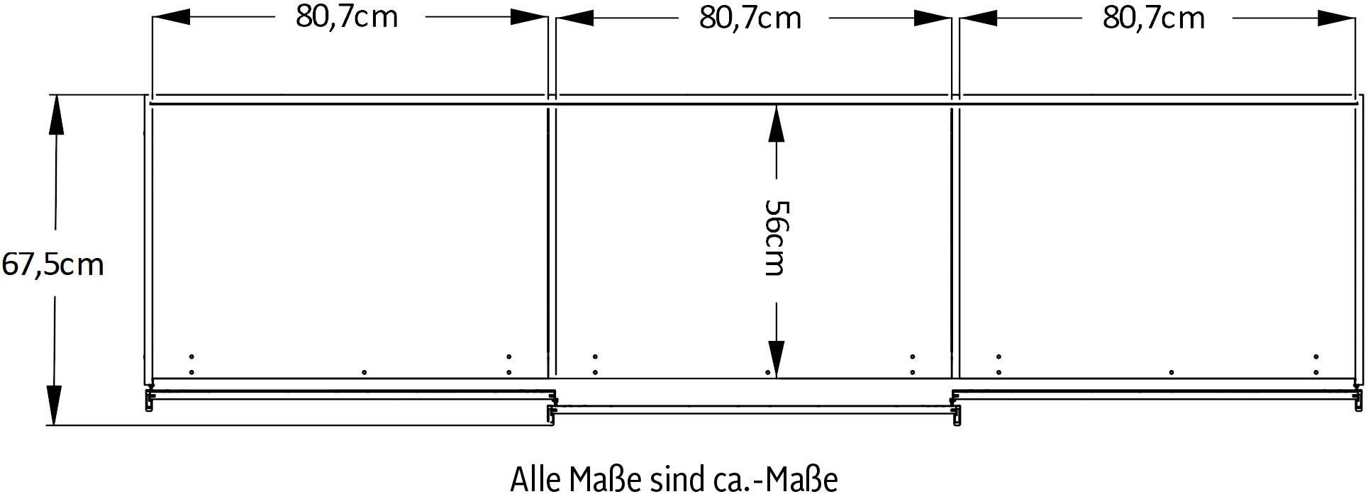 STAUD Schwebetürenschrank »Includo, Made in Germany« Mit vier verschiedenen Ausstattungsvarianten