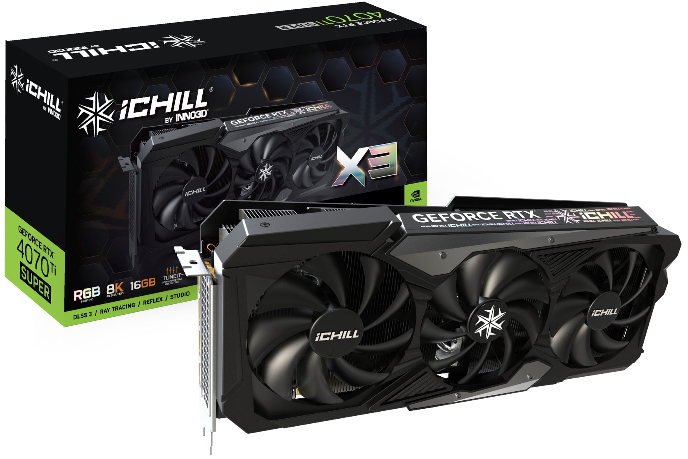 Inno3D Grafikkarte »GEFORCE RTX 4070 Ti SUPER ICHILL X3«