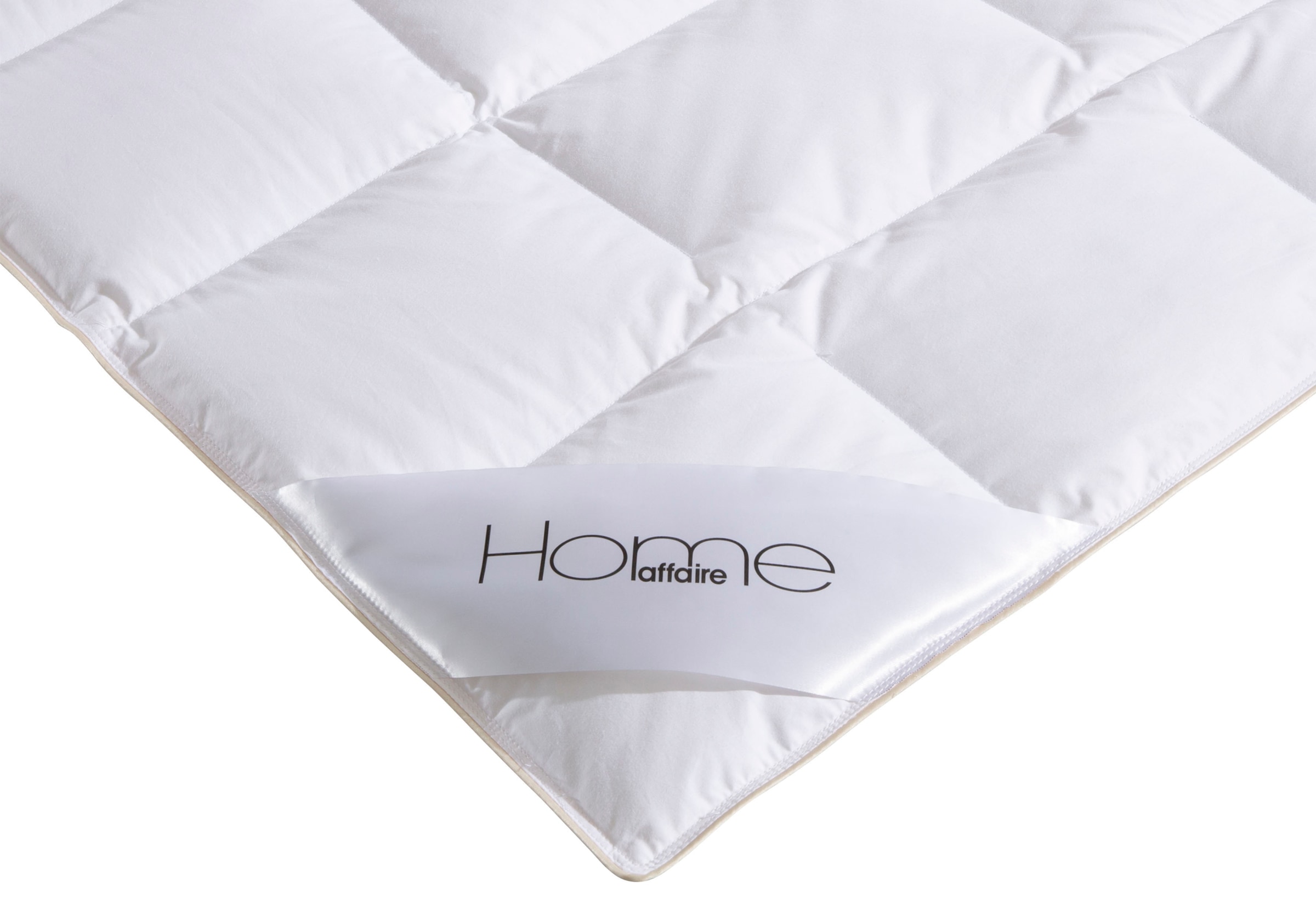 OTTO home Gänsedaunenbettdecke + Kopfkissen »Litrone Bettdecke 135x200 cm, 155 x220 cm« Set mit Kissen 40x80 cm, 80x80 cm, Frühling, Sommer, Herbst, Winter