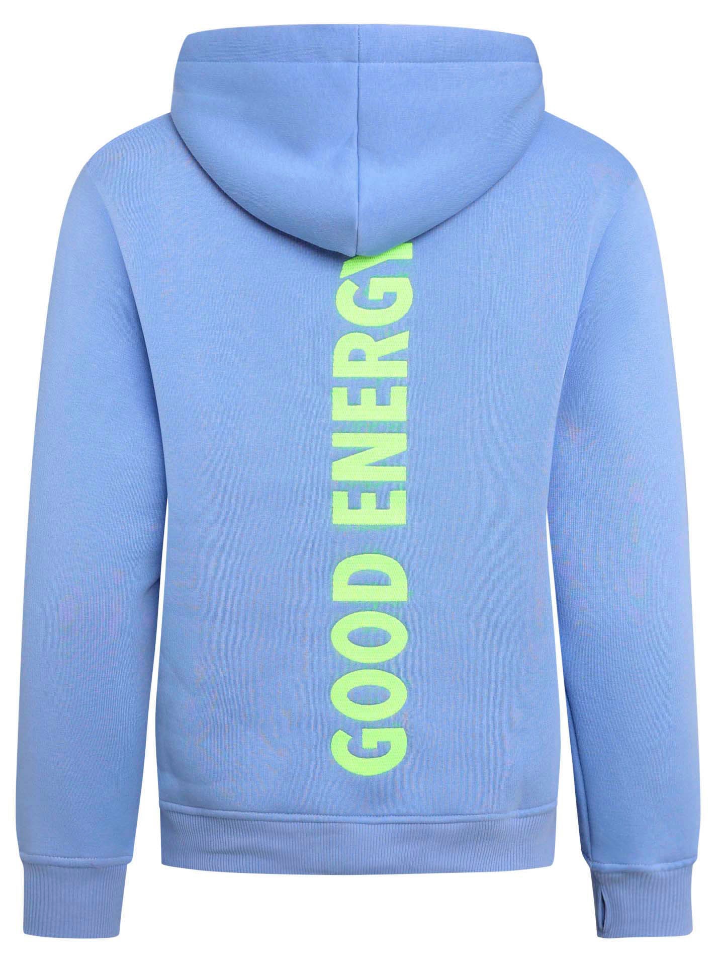 Zwillingsherz Hoodie »"Good Vibes"«, gestickter Schriftzug, Kapuze, Langarm, Kängurutasche, Kordelzug
