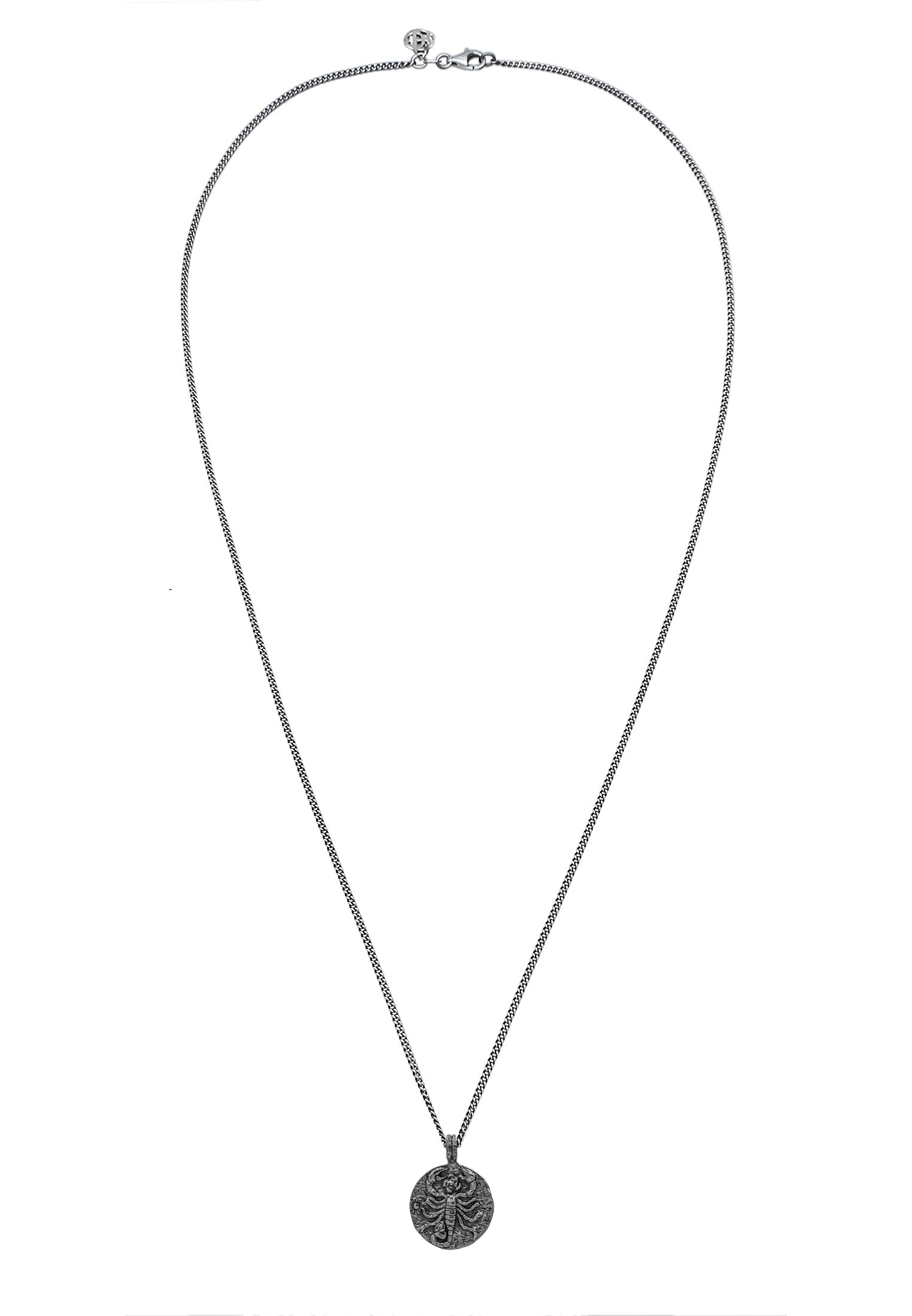 HAZE & GLORY Kette mit Anhänger »Halskette Sternzeichen Skorpion Kordelkette 925 Silber«