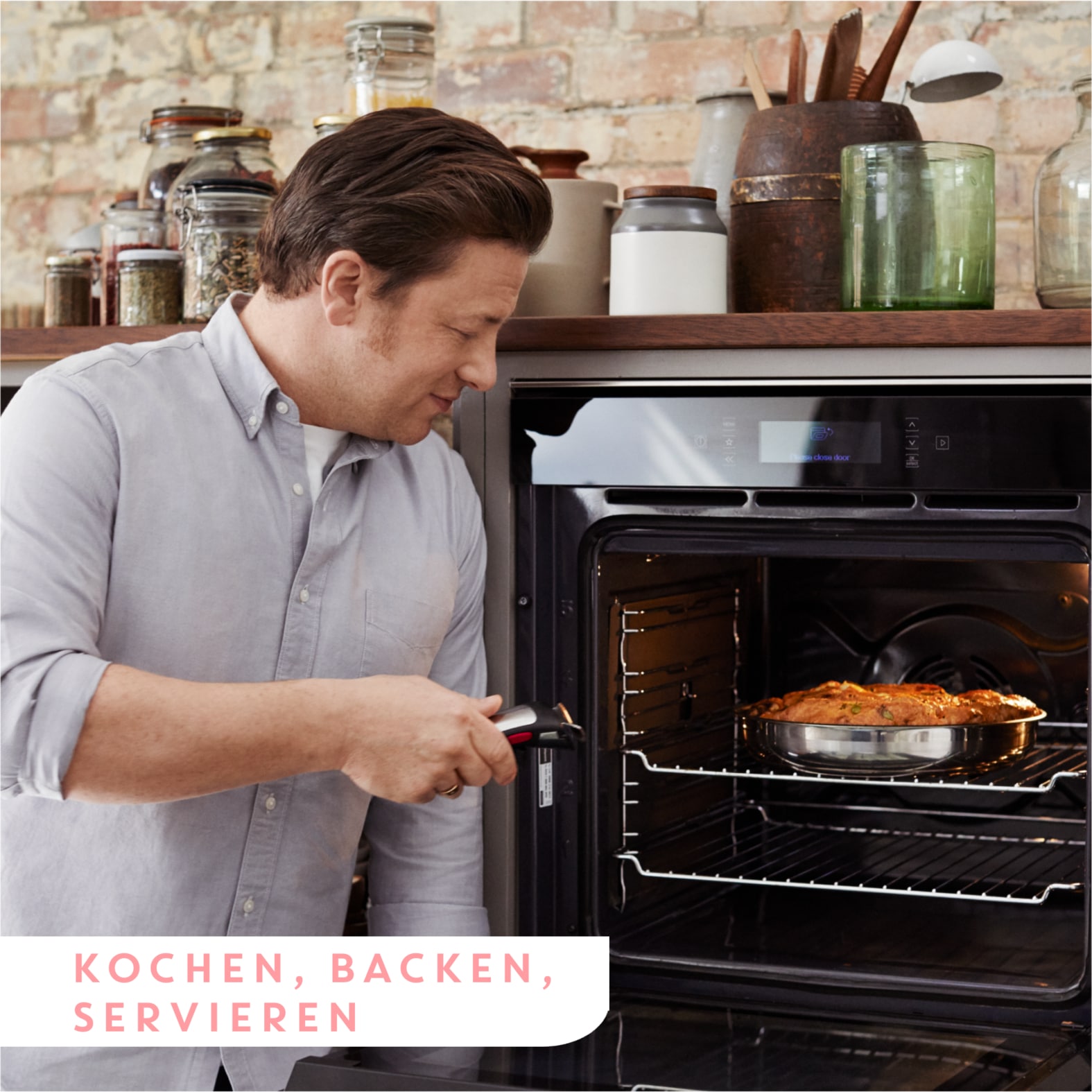 Tefal Pfannen-Set »Jamie Oliver Ingenio G6, 5-teiliges Ingenio Kochgeschirr-Set Induktion«, Edelstahl, (Set, 5 tlg., Bratpfanne 24/28 cm, Kasserollen 16/20 cm, 1 abnehmbarer Griff), für alle Herdarten geeignet, backofenfest, platzsparend, L9769632