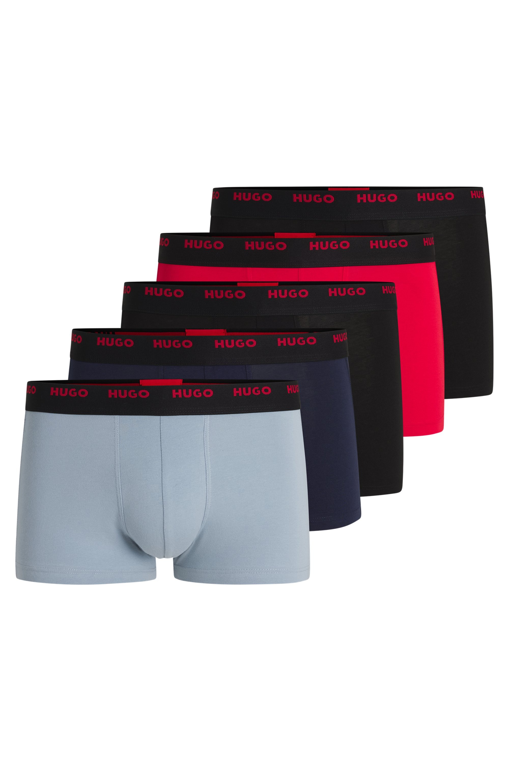 HUGO Underwear Trunk »FIVE PACK«, (Packung, 5 St., 5er-Pack), mit HUGO Schriftzug
