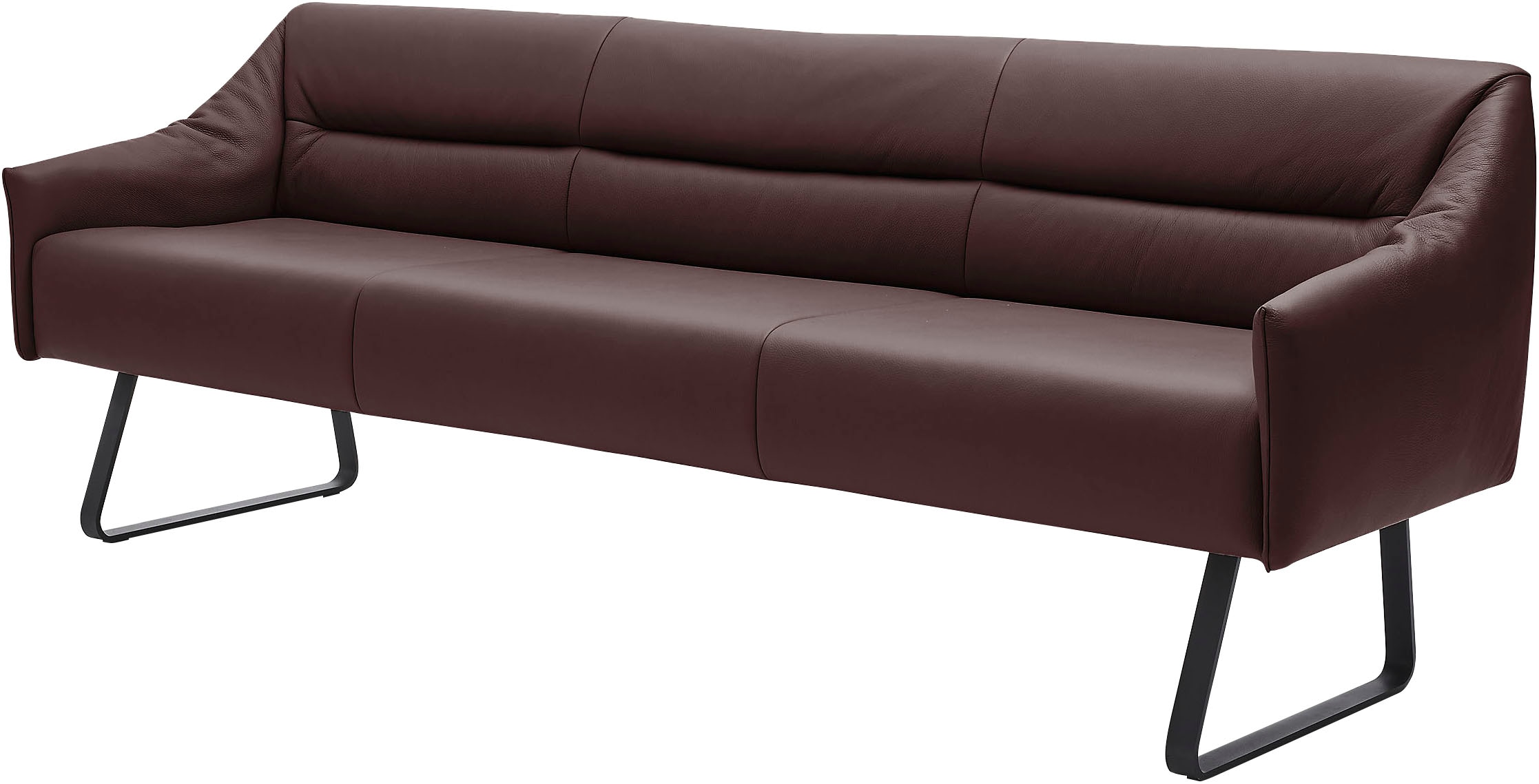 Musterring Essbank »JustB! SP500« 1 Stk. tlg. Metallkufe schwarz, verschiedene Farben, Breite 220 oder 250 cm