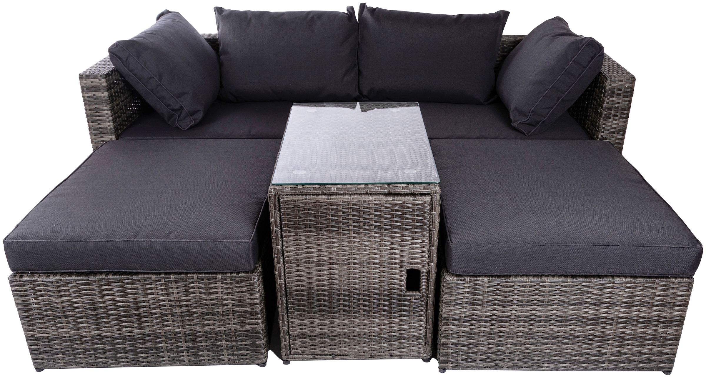 my Flair Gartenlounge-Set, (5 tlg.), 2 Sofa, 2 Hocker, 1 Tisch online  kaufen | mit 3 Jahren XXL Garantie