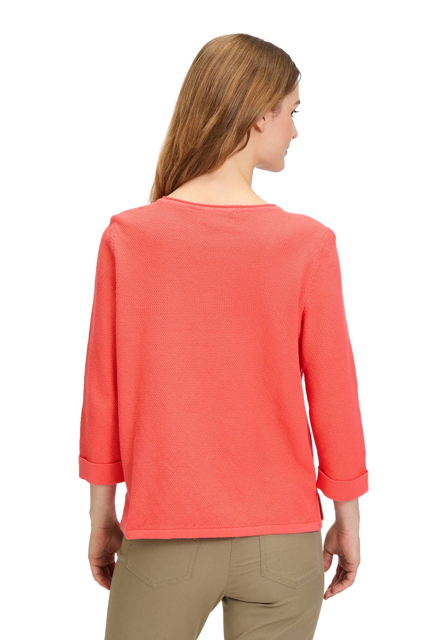Betty Barclay Rundhalspullover »Feinstrickpullover mit Strickdetails«