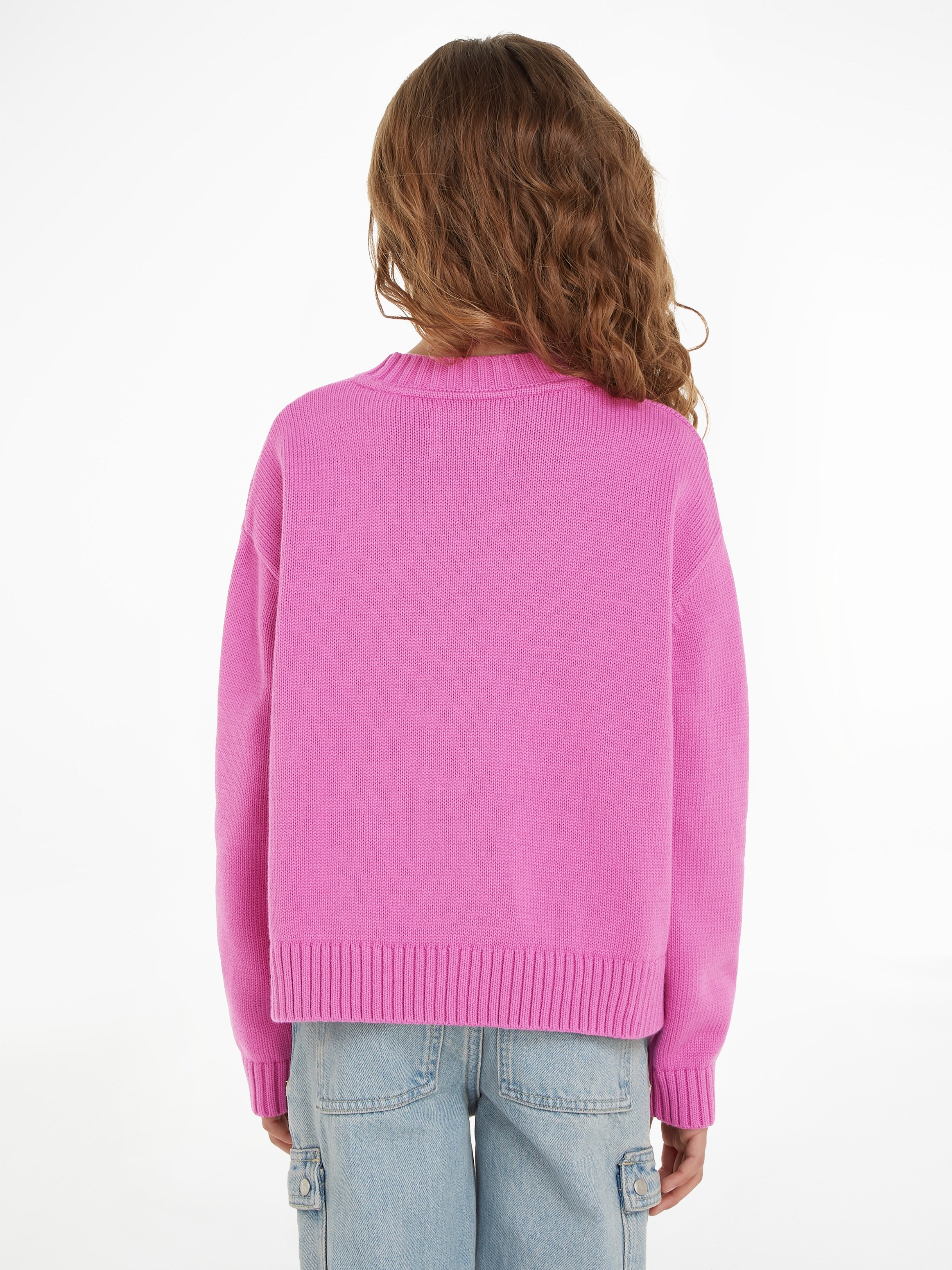Calvin Klein Jeans Rundhalspullover »FLUFFY MONOGRAM SWEATER«