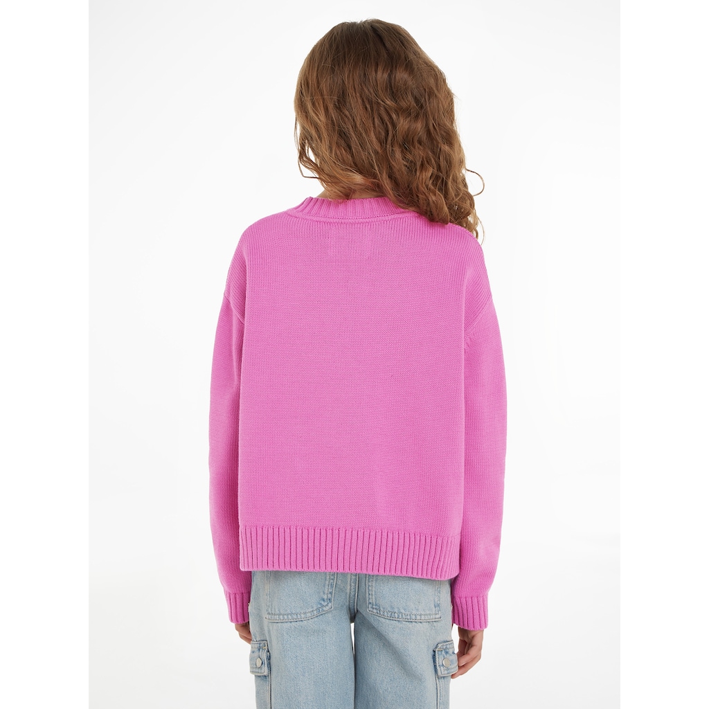 Calvin Klein Jeans Rundhalspullover »FLUFFY MONOGRAM SWEATER«