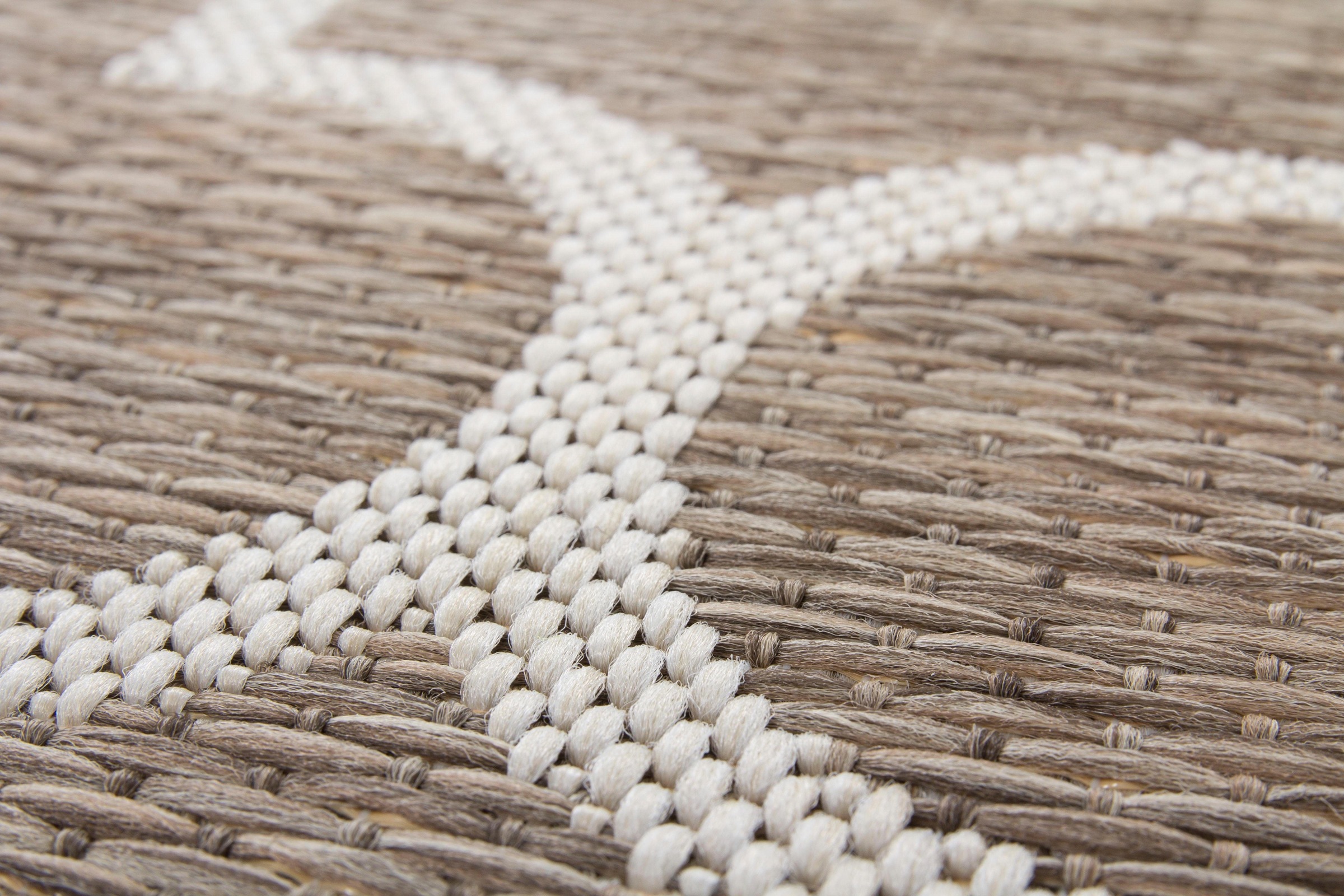 my home Teppich »Valon« rechteckig 7 mm Höhe Indoor und Outdoor geeignet, Wohnzimmer