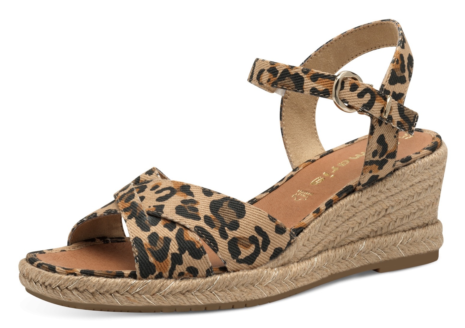 Tamaris Keilsandalette  , Riemchensandale, Sommerschuh mit modischer Kreuzbandage