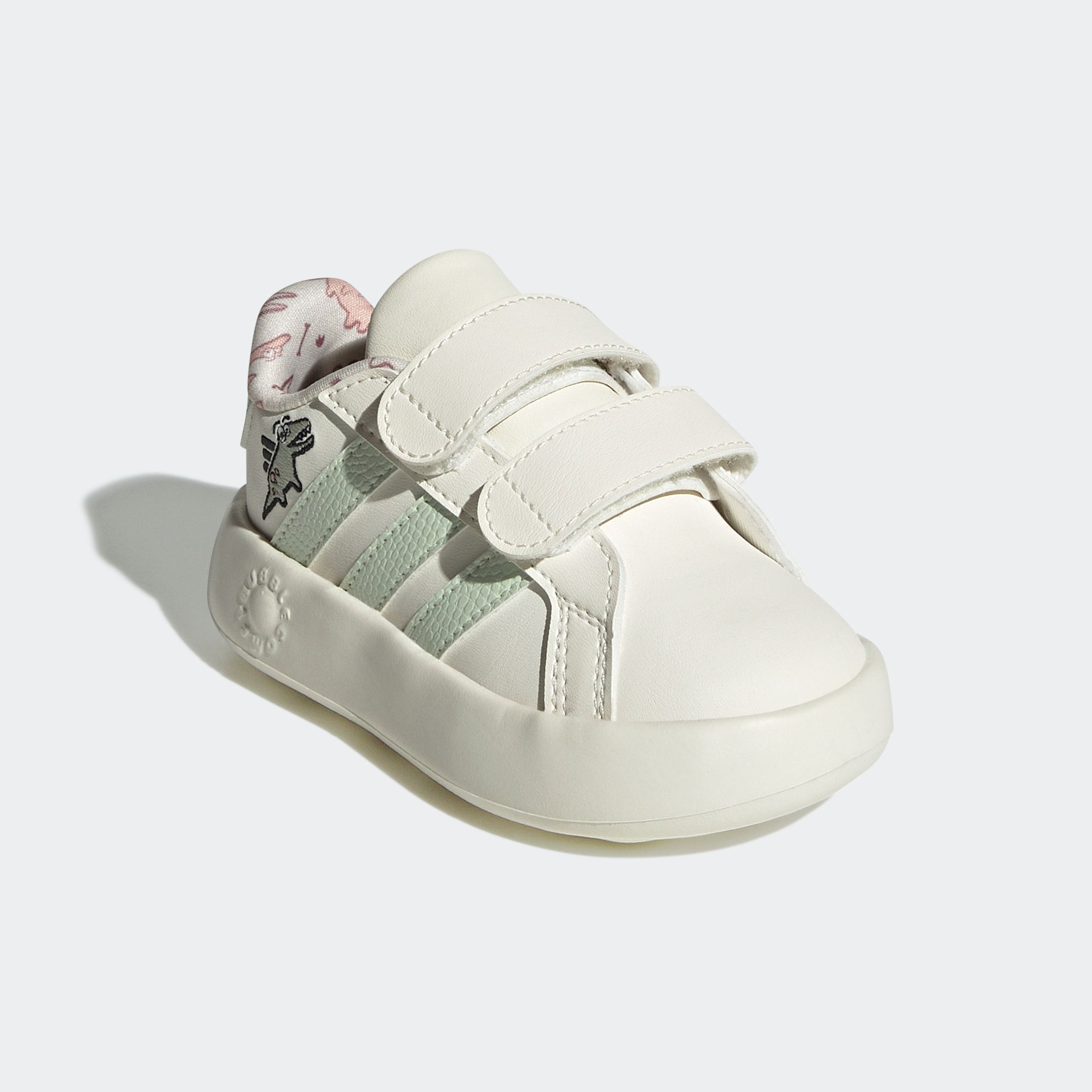 adidas Sportswear Klettschuh »DINO GRAND COURT 2.0 KIDS«, Design auf den Spuren des adidas Superstar, für Kinder